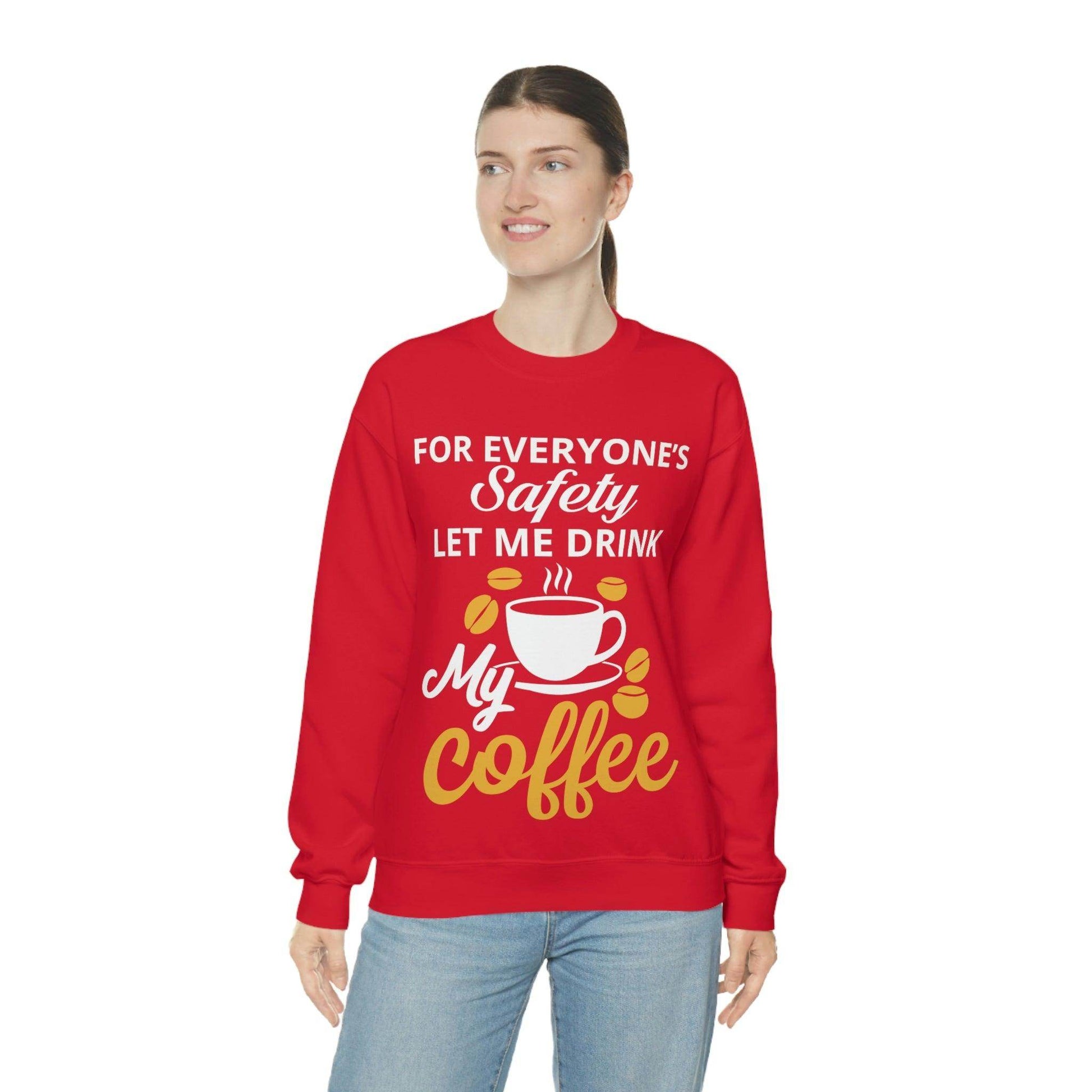 Coffee tee Unisex Heavy Blend™ Crewneck Sweatshirt - Giftsmojo