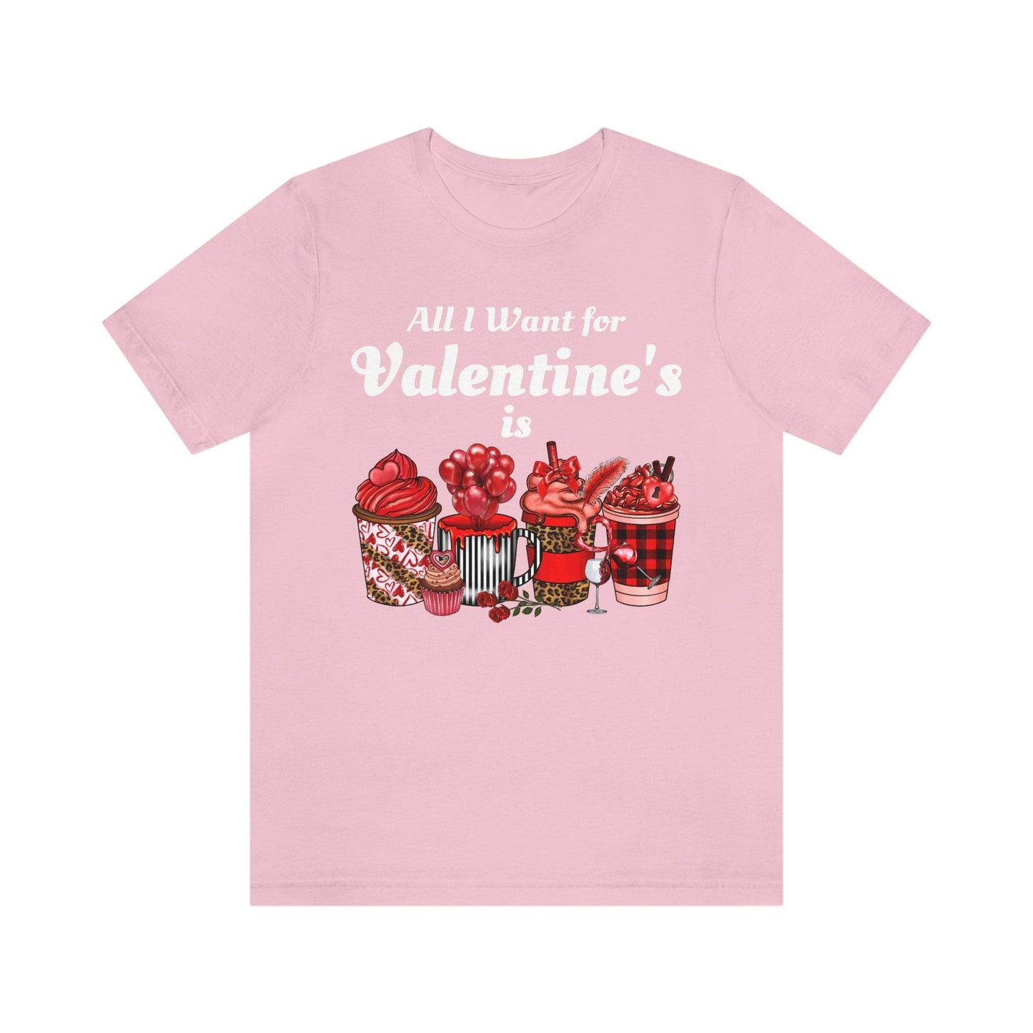 All I want for Valentines is Coffee Tee - Giftsmojo