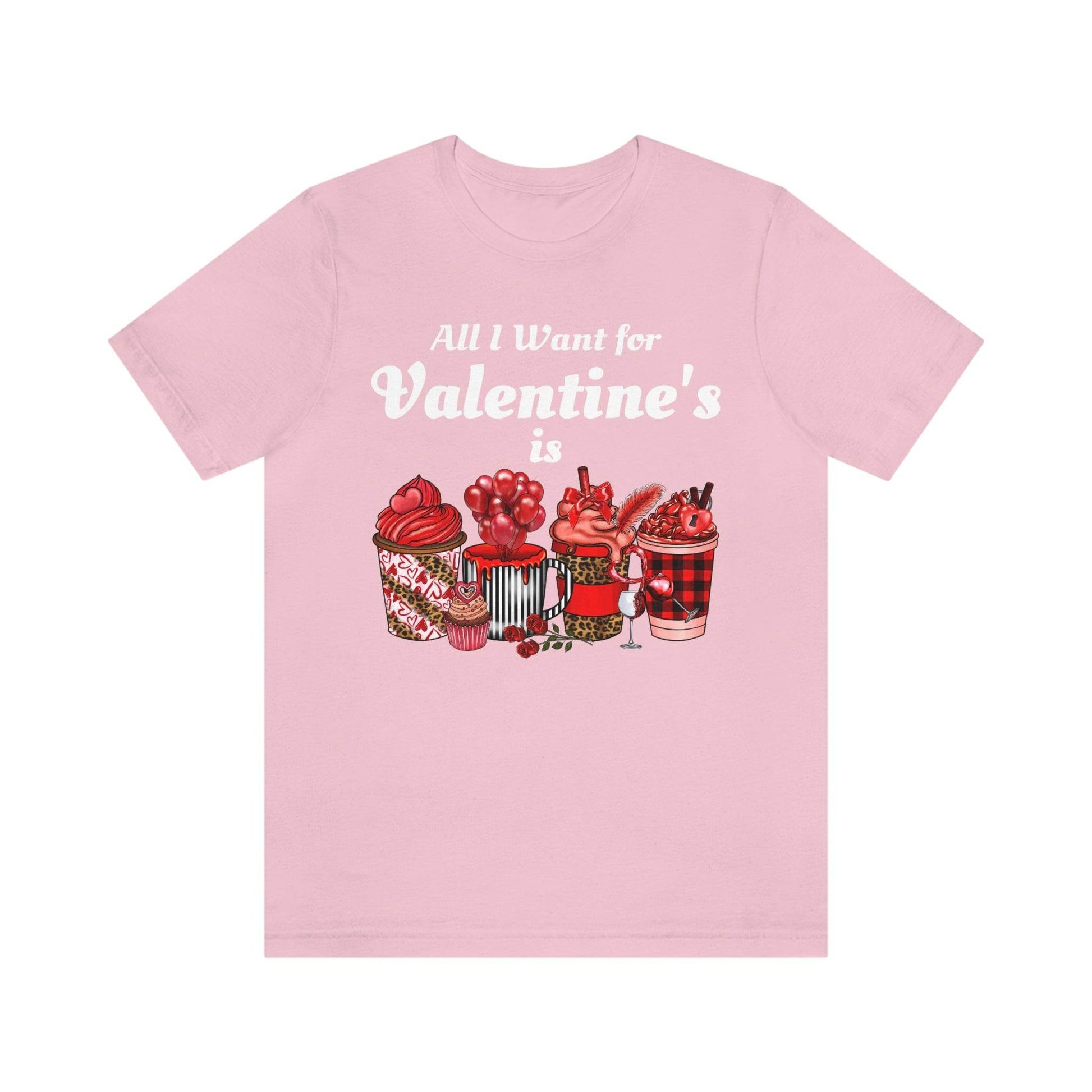 All I want for Valentines is Coffee Tee - Giftsmojo