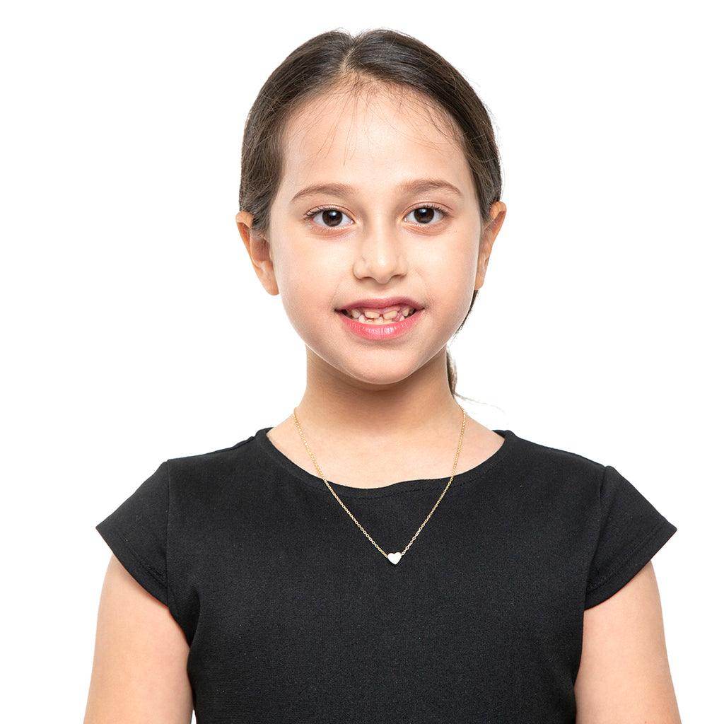 Kids Christmas Necklace - Heart Necklace for Kids - Giftsmojo