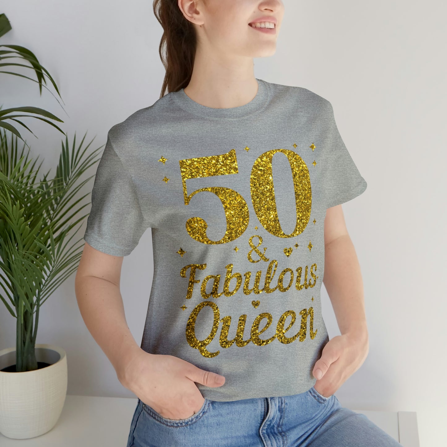 Funny 50th birthday Shirt 50 and Fabulous Queen shirt