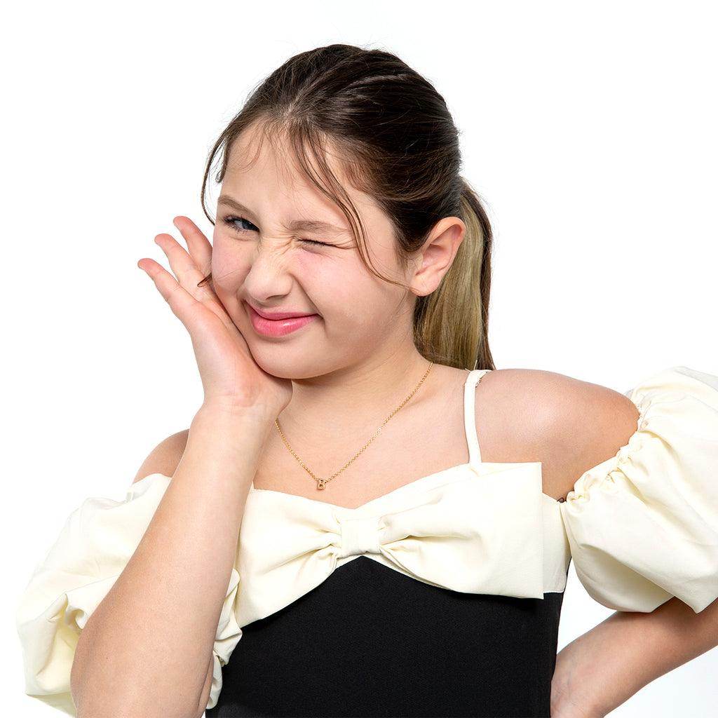 Kids Initial Letter Necklace Christmas Gift for Kids - Giftsmojo