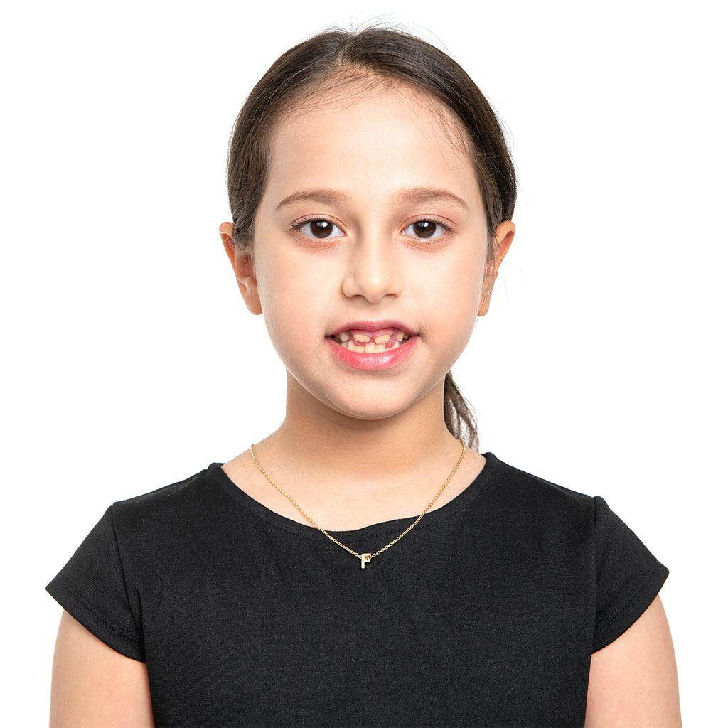 Kids Initial Letter Necklace Christmas Gift for Kids - Giftsmojo