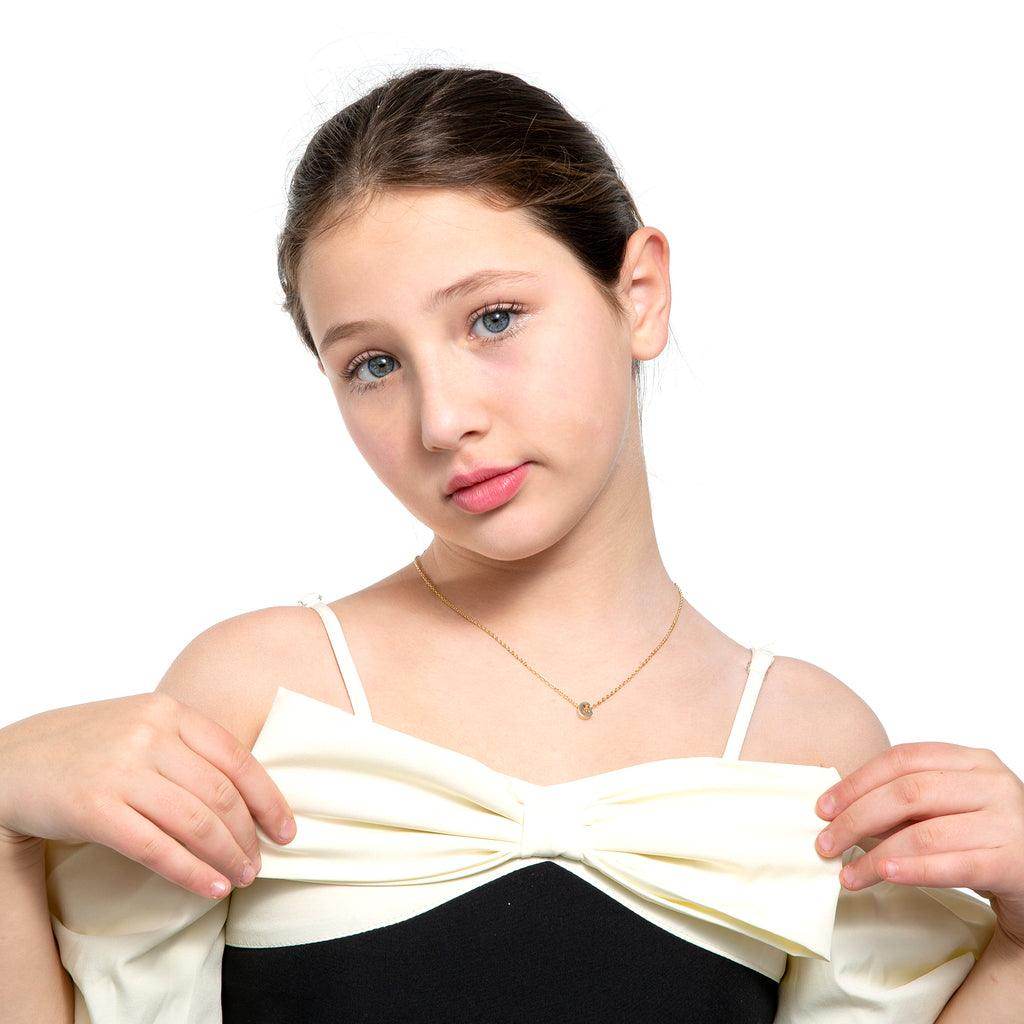 Kids Initial Letter Necklace Christmas Gift for Kids - Giftsmojo