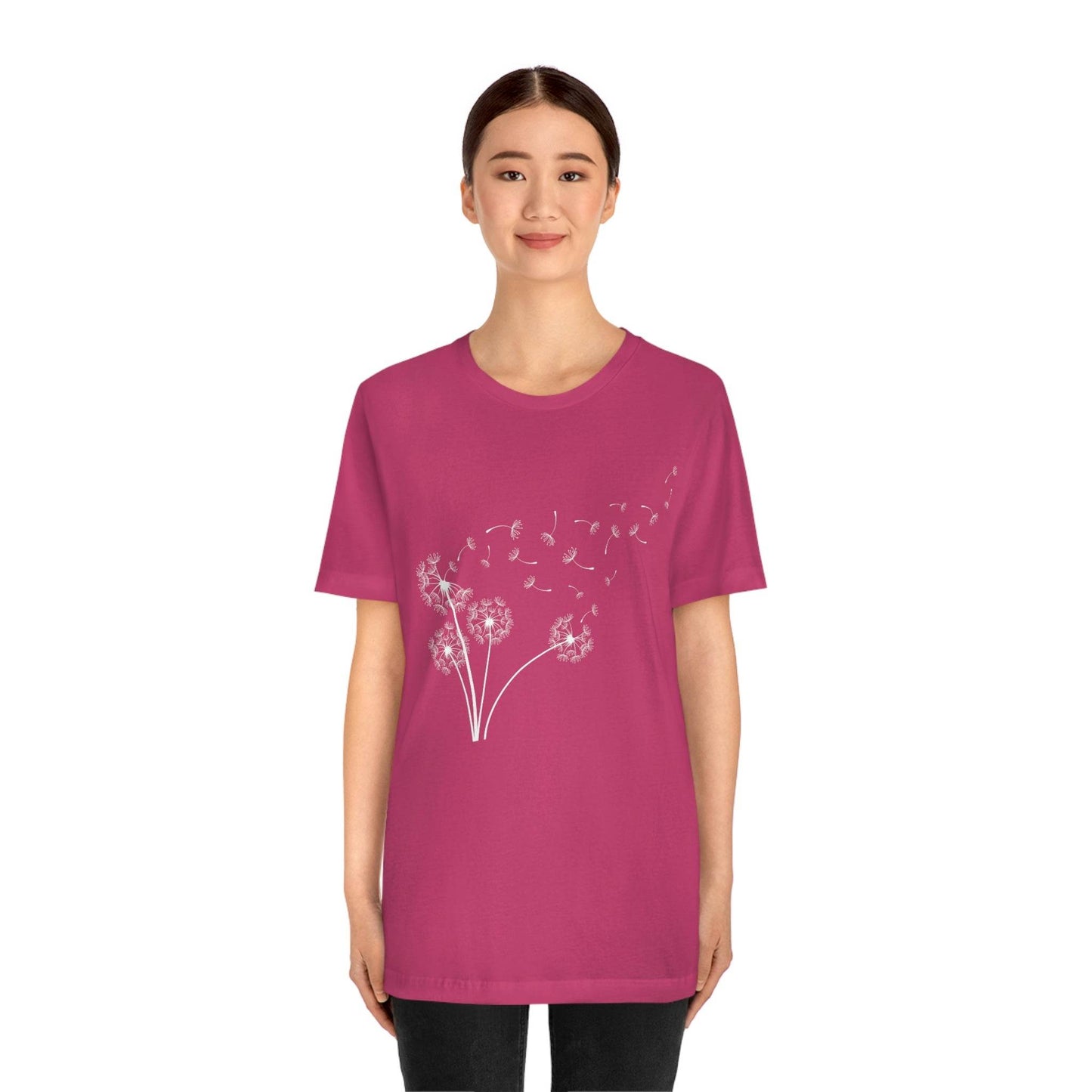 Dandelion Shirt, Boho Windflower Shirt, Dandelion Shirt for Her, Windflower Tee, Meditation Gift, Yoga Shirt, Inspirational Shirt, Bday Tees - Giftsmojo