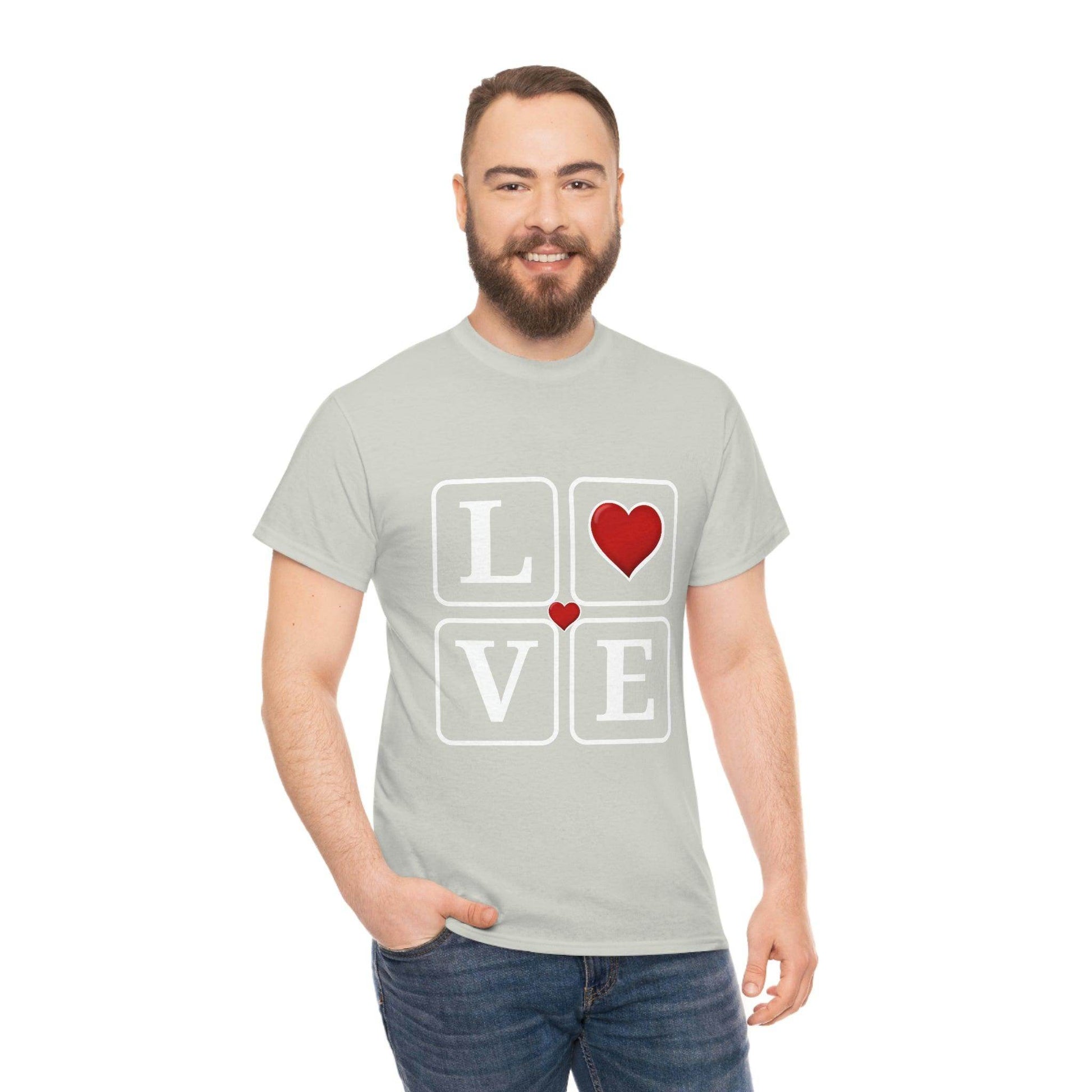 Love square Hearts Shirt, Great Gift for Valentine's day, birthday, engagement, anniversary and many more - Giftsmojo