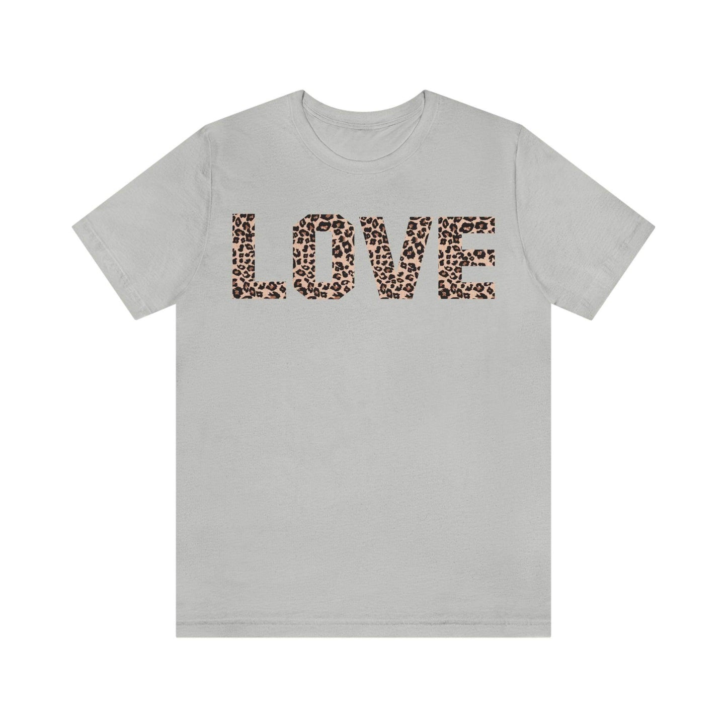 Leopard print love Tee - Giftsmojo