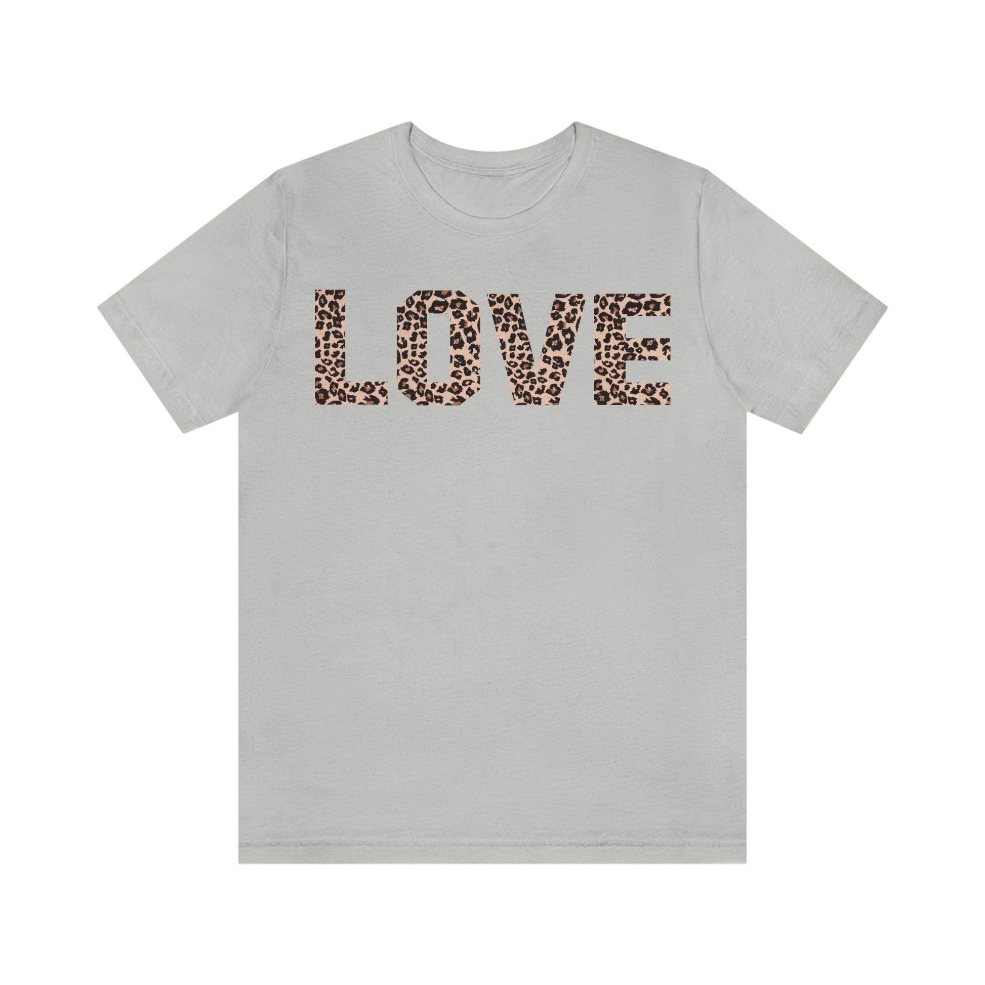 Leopard print love Tee - Giftsmojo