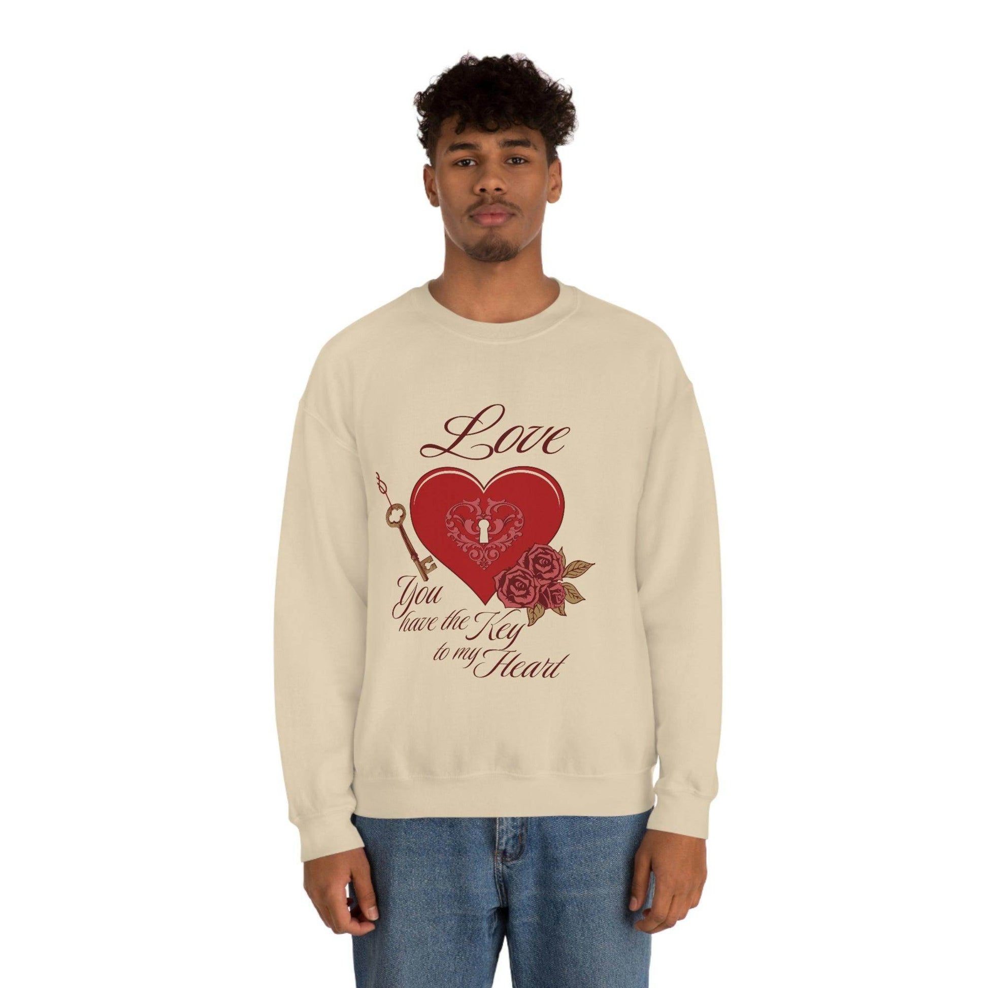 Love you have the key to my heart Sweatshirt - Giftsmojo