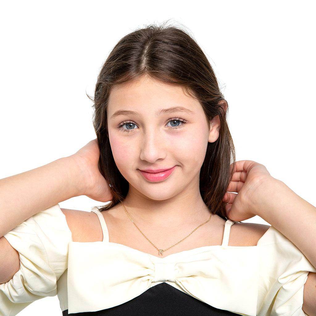 Kids Initial Letter Necklace Christmas Gift for Kids - Giftsmojo