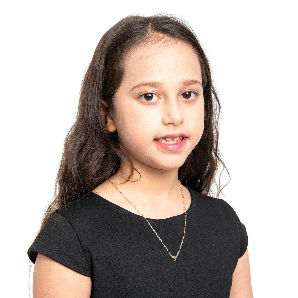 Kids Initial Letter Necklace Christmas Gift for Kids - Giftsmojo
