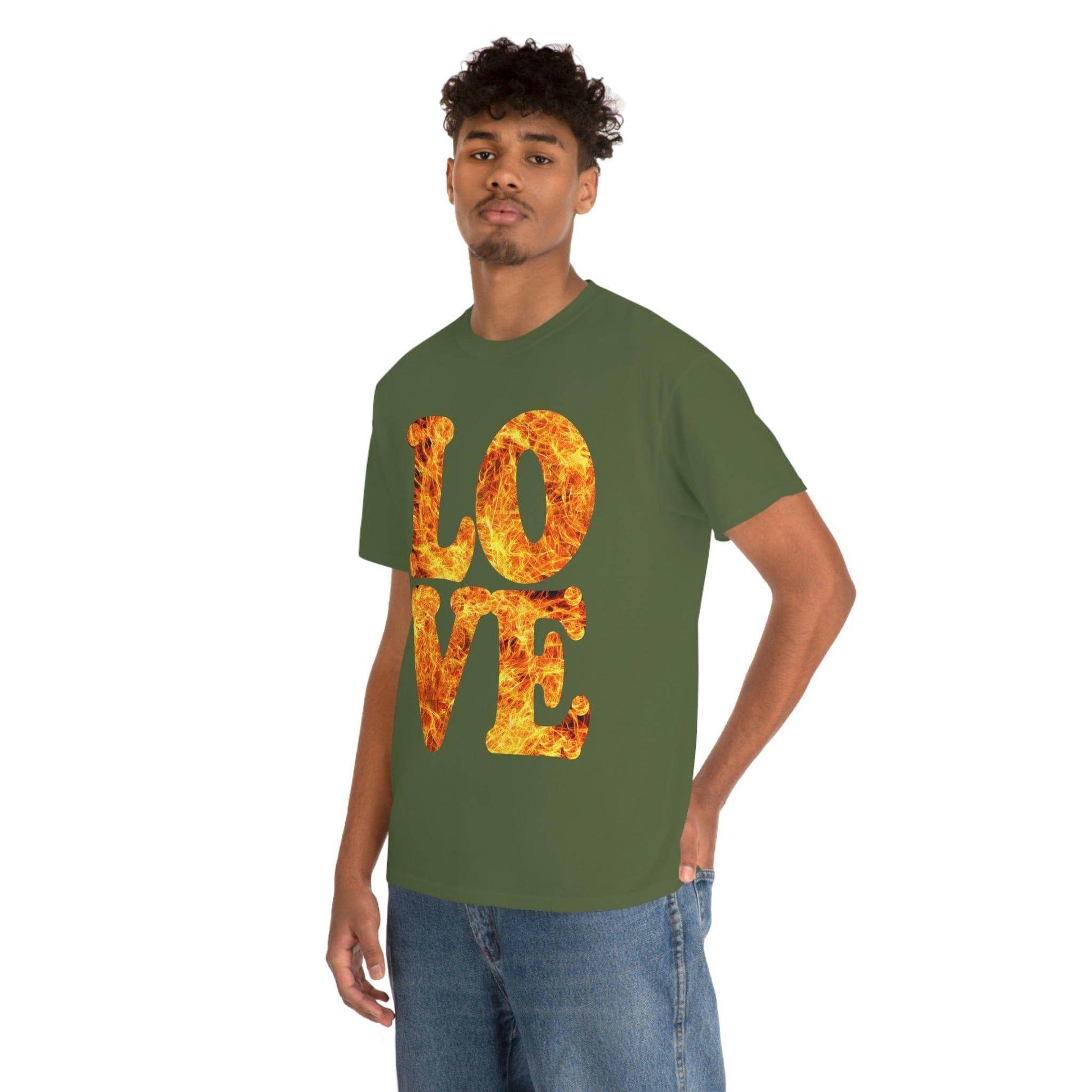 love fire big Tee - Giftsmojo