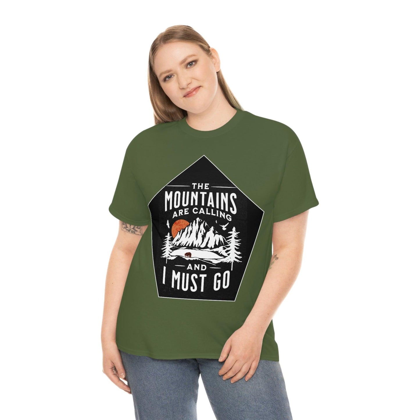 The Mountains are Calling and I Must Go Tee - Giftsmojo
