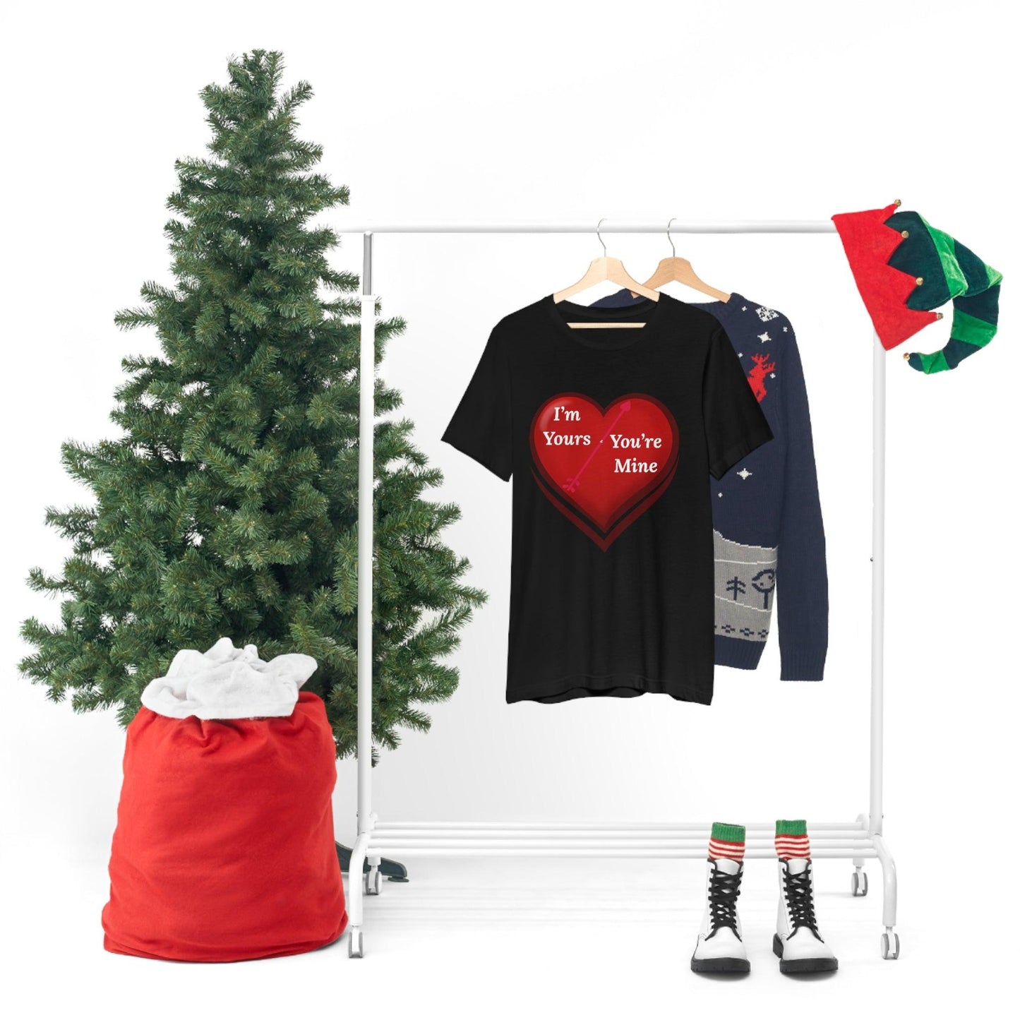 I'm Yours and You're Mine Heart Tee - Giftsmojo