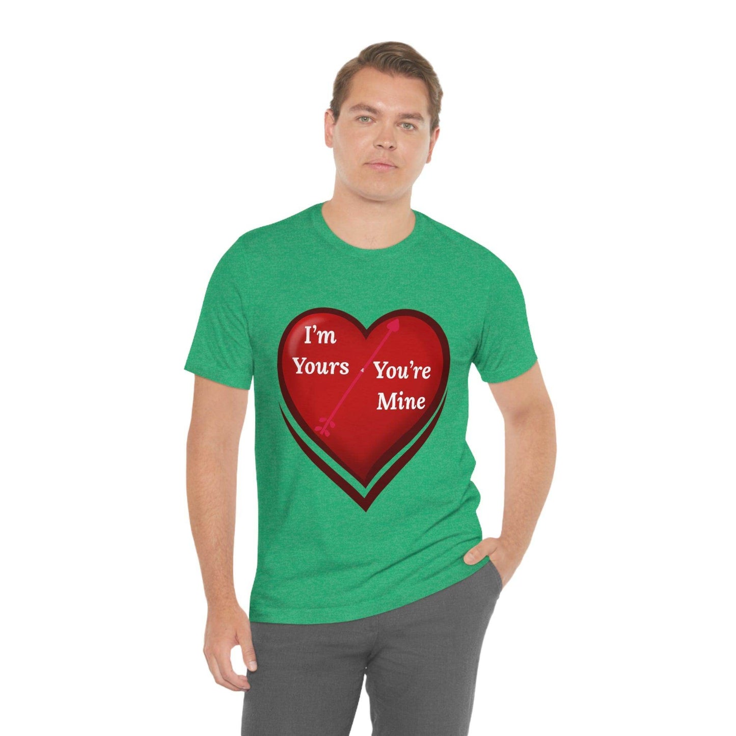 I'm Yours and You're Mine Heart Tee - Giftsmojo