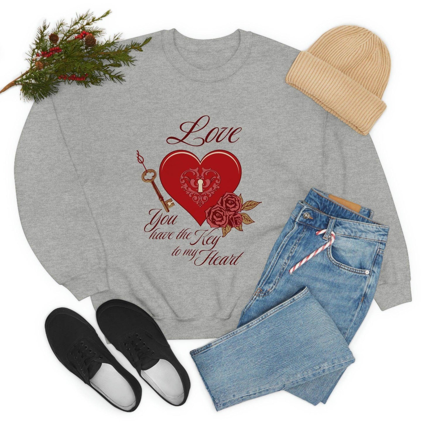 Love you have the key to my heart Sweatshirt - Giftsmojo