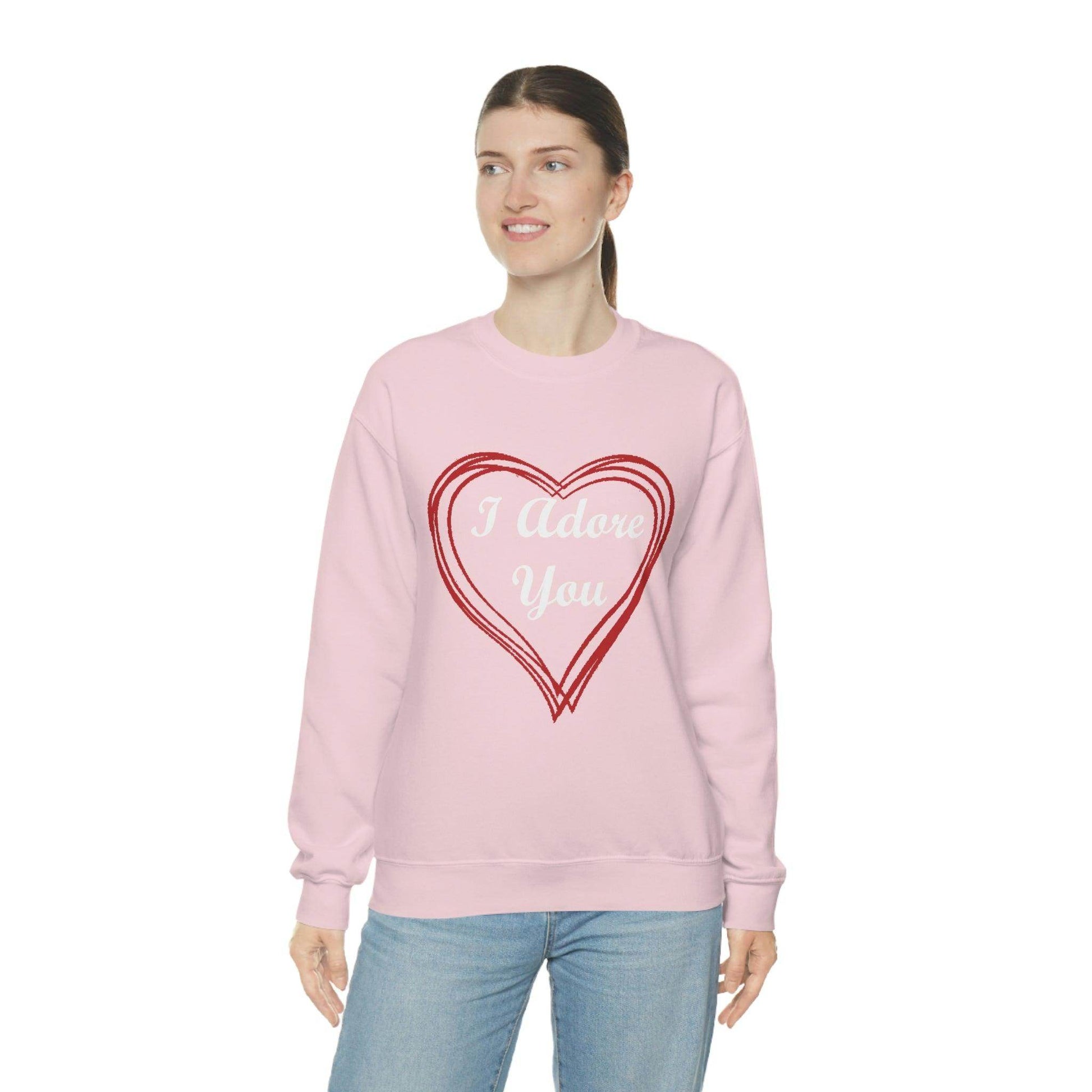 I Adore You Crewneck Sweatshirt - Giftsmojo