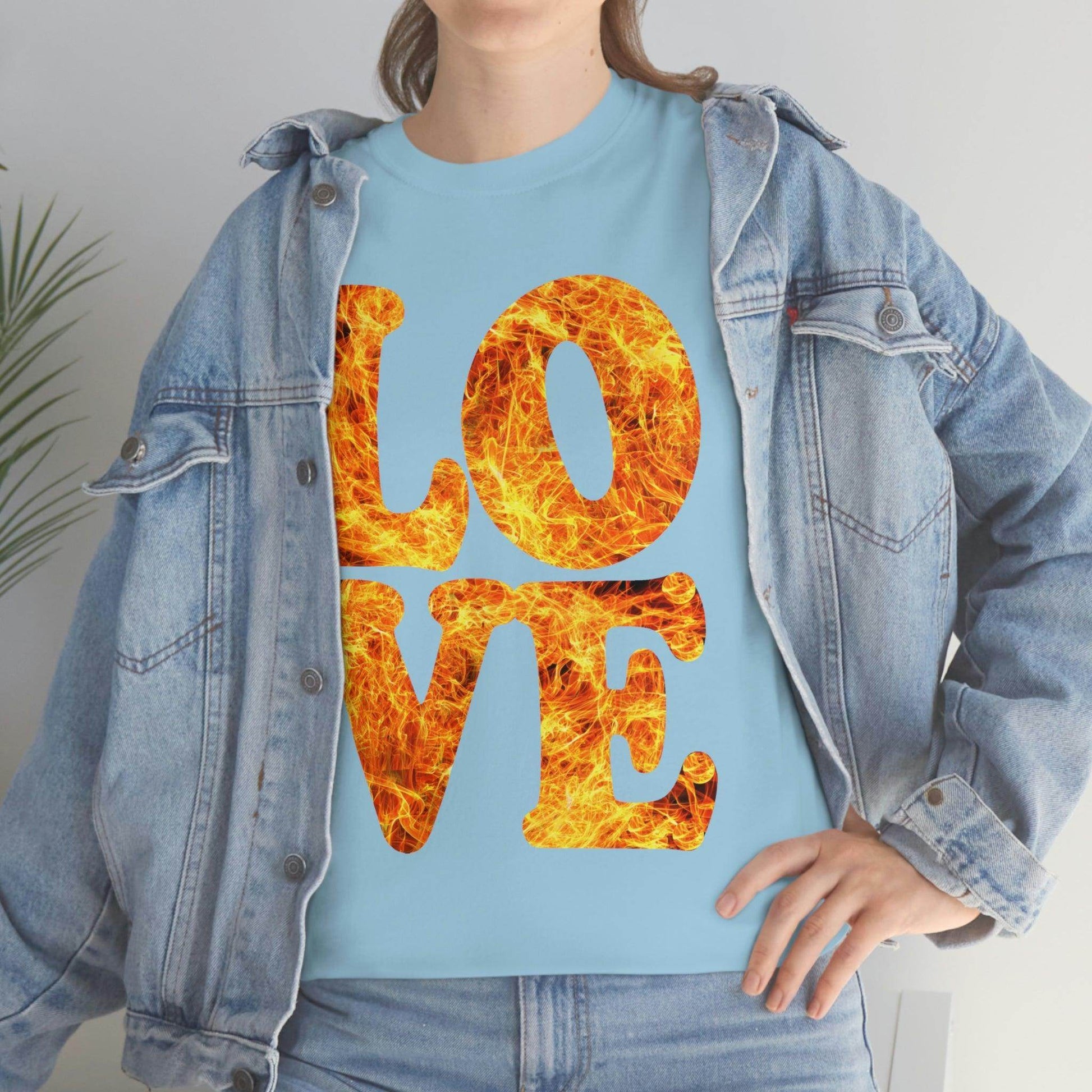 love fire big Tee - Giftsmojo