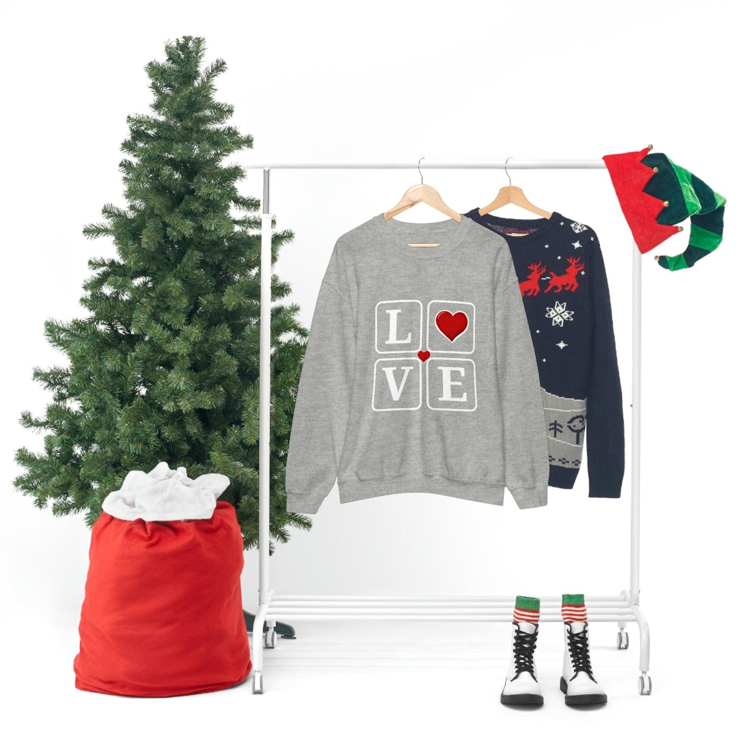 Love square Hearts Sweatshirt