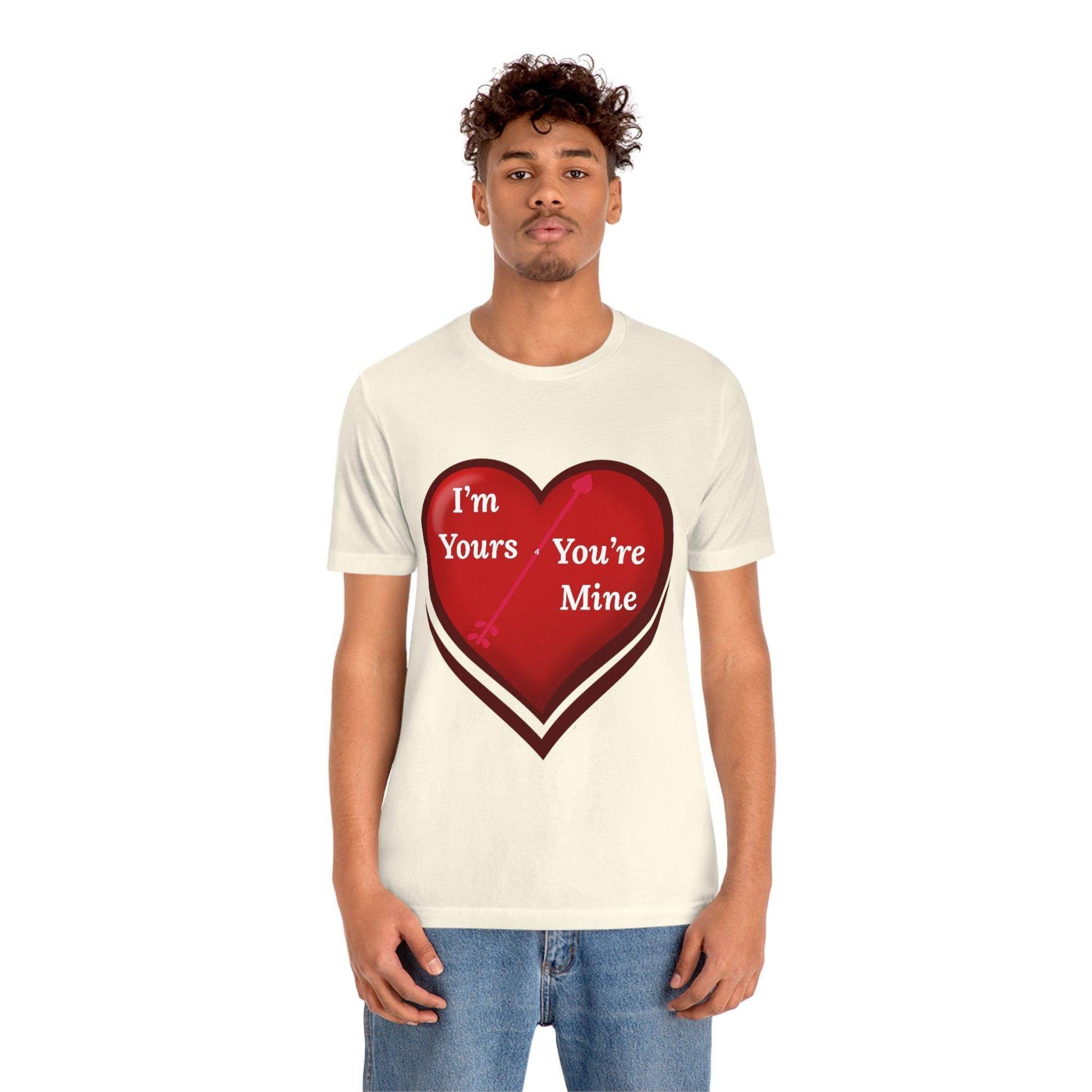 I'm Yours and You're Mine Heart Tee - Giftsmojo