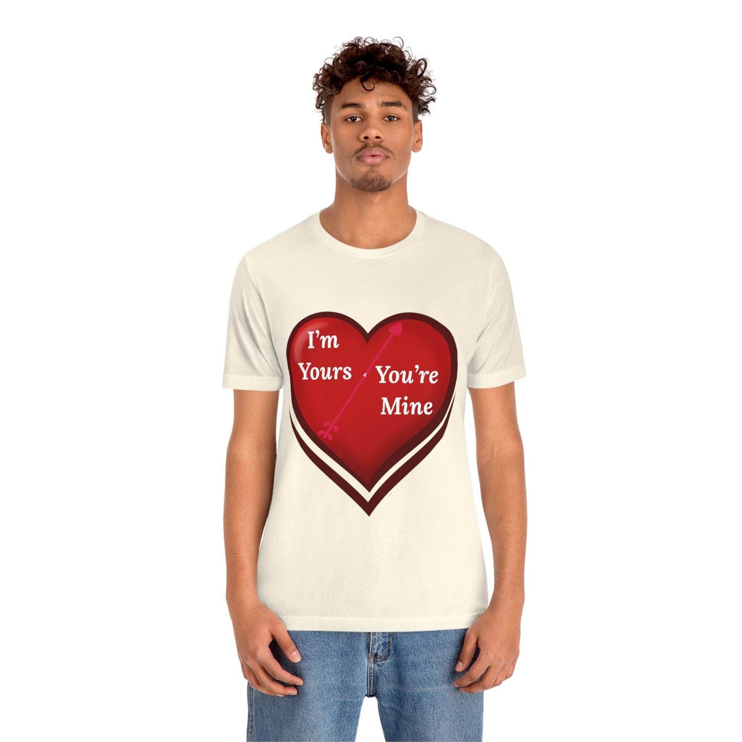 I'm Yours and You're Mine Heart Tee - Giftsmojo