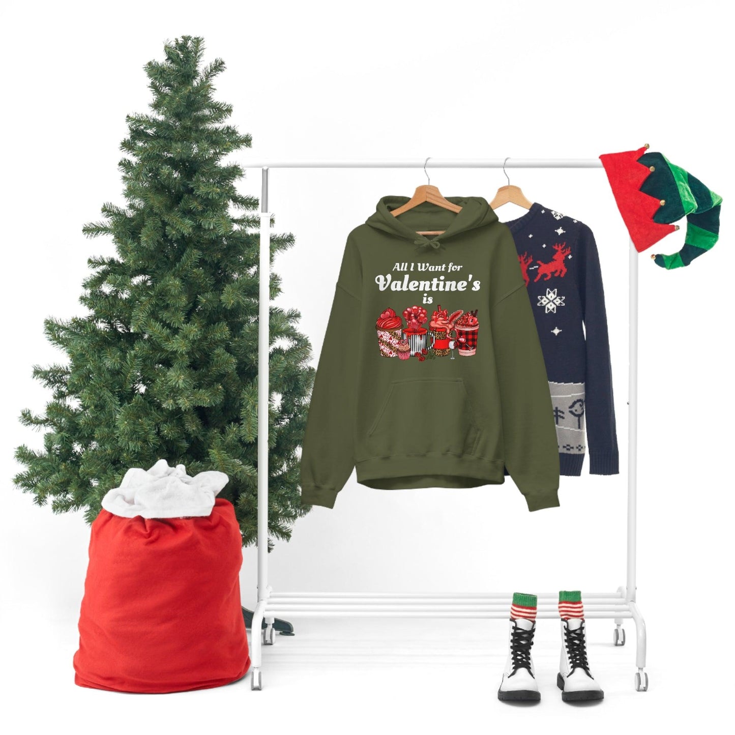All I want for Valentine's is Coffee Hooded Sweatshirt