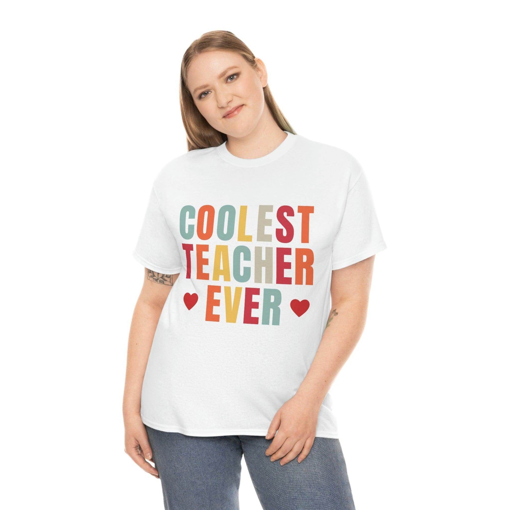 Coolest Teacher Ever T-Shirt - teacher gift - teacher appreciation - Giftsmojo