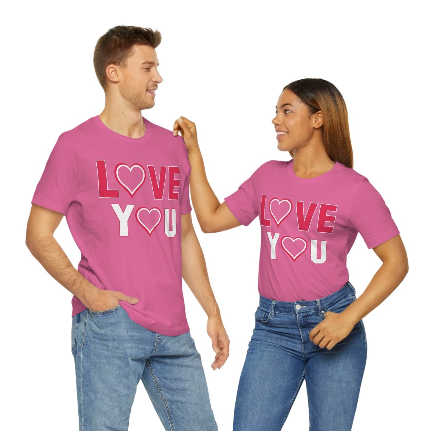love you heart Tee - Giftsmojo