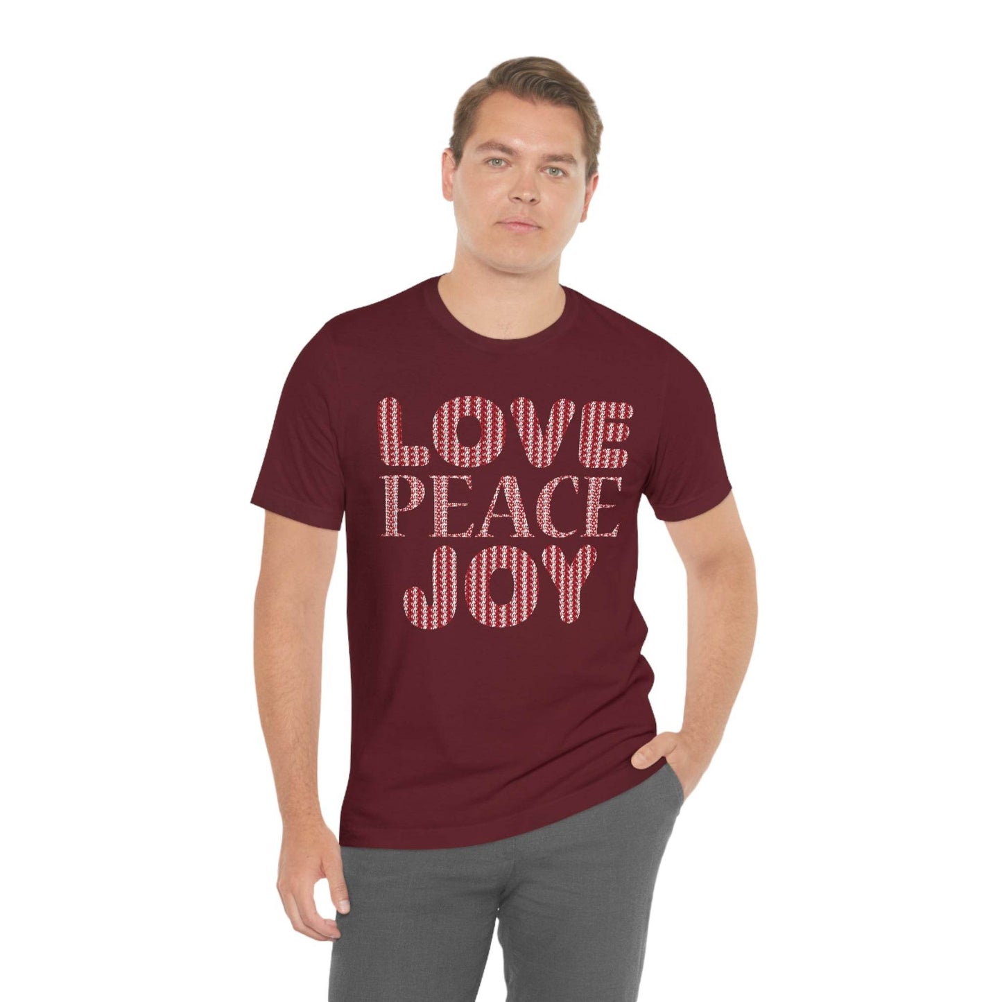 love peace joy Tee - Giftsmojo