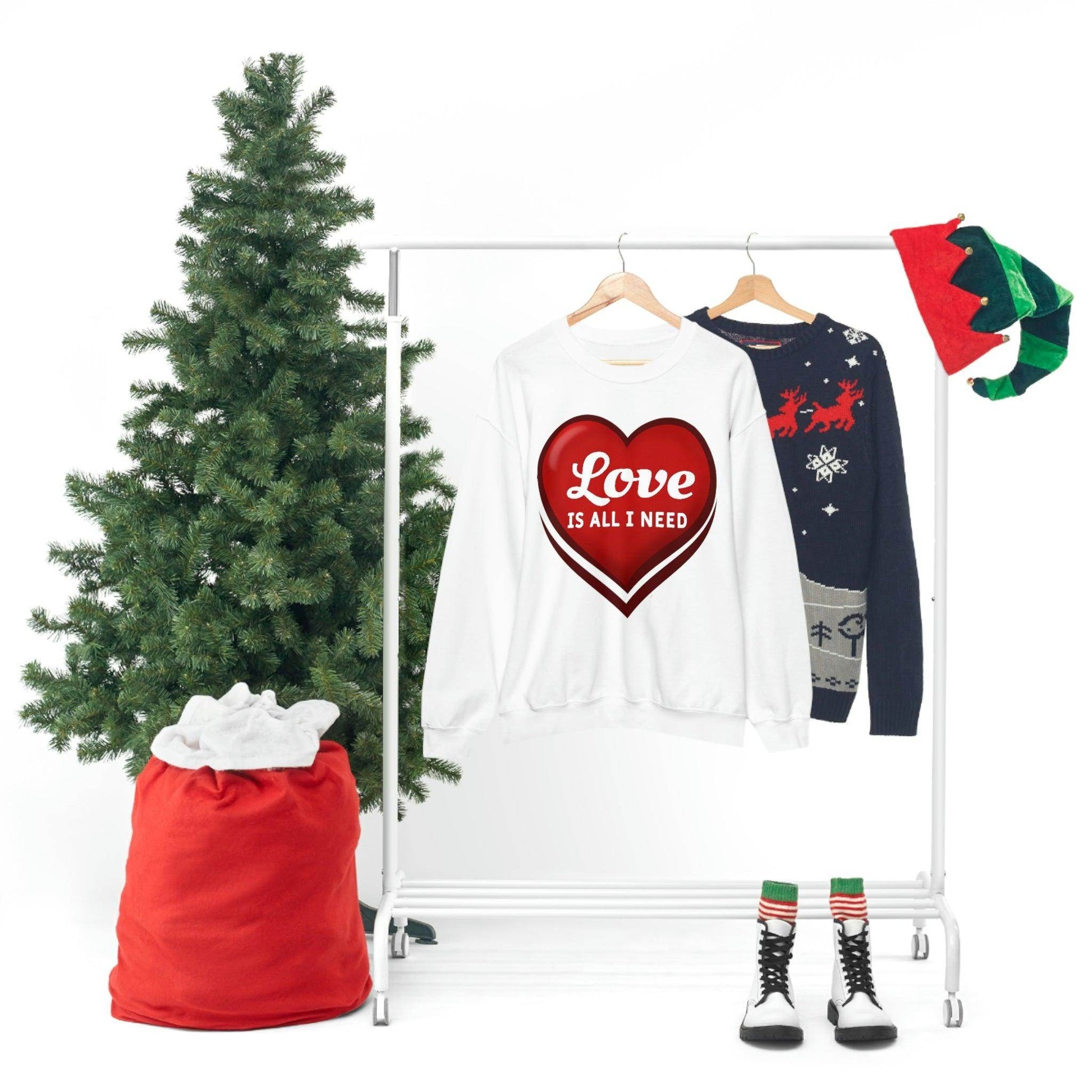 Love is all I need Sweatshirt, Valentine gift - Giftsmojo
