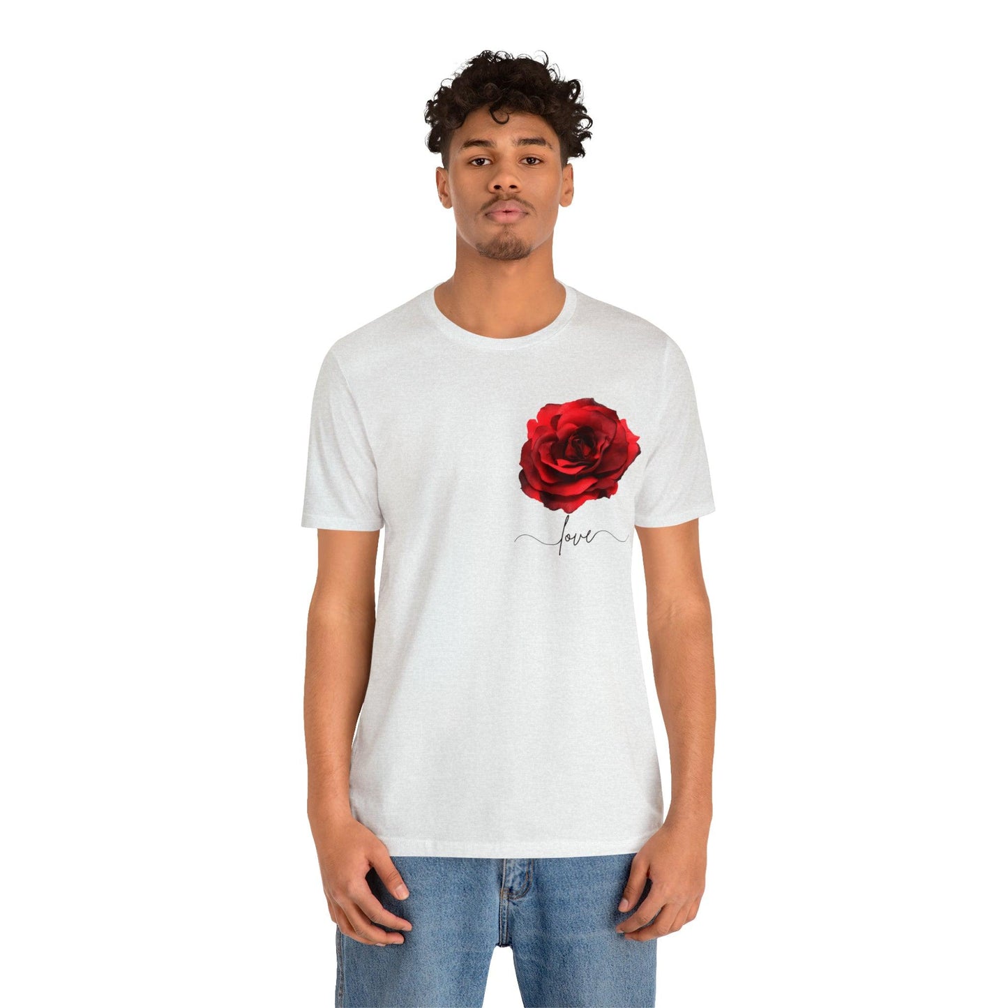 Love Rose Flower shirt, Floral motif, Floral shirt, Engagement gift, Anniversary gift, Wedding gift, gift for Wife, gift for Mom