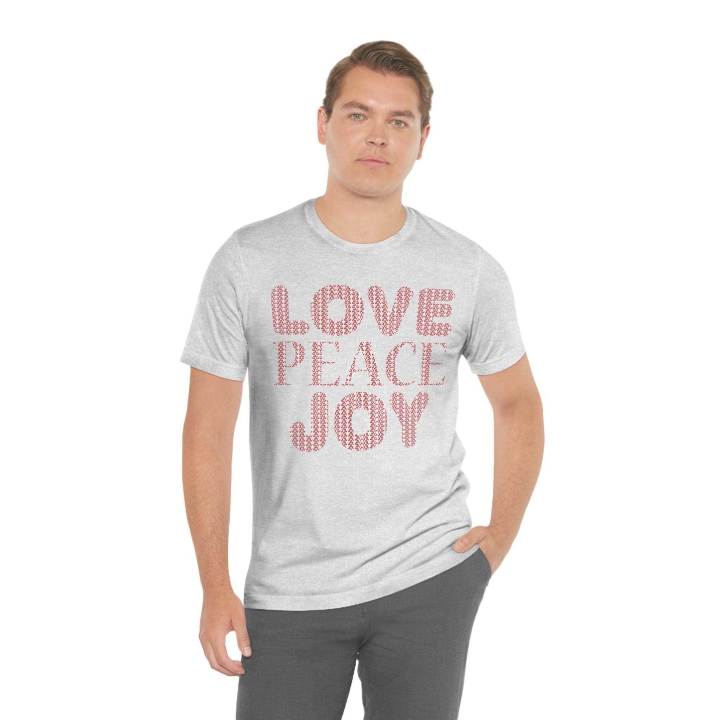 love peace joy Tee - Giftsmojo