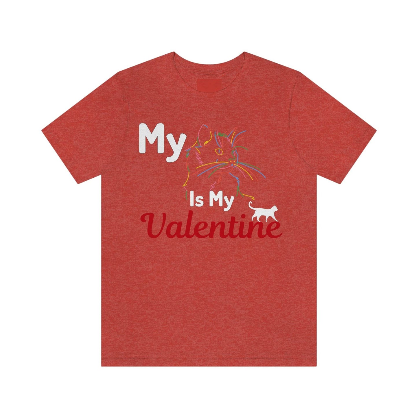 My Cat is My Valentine, Cute Pet lover Valentine shirt - Cute Cat lover shirt - Cat Mom shirt - Giftsmojo