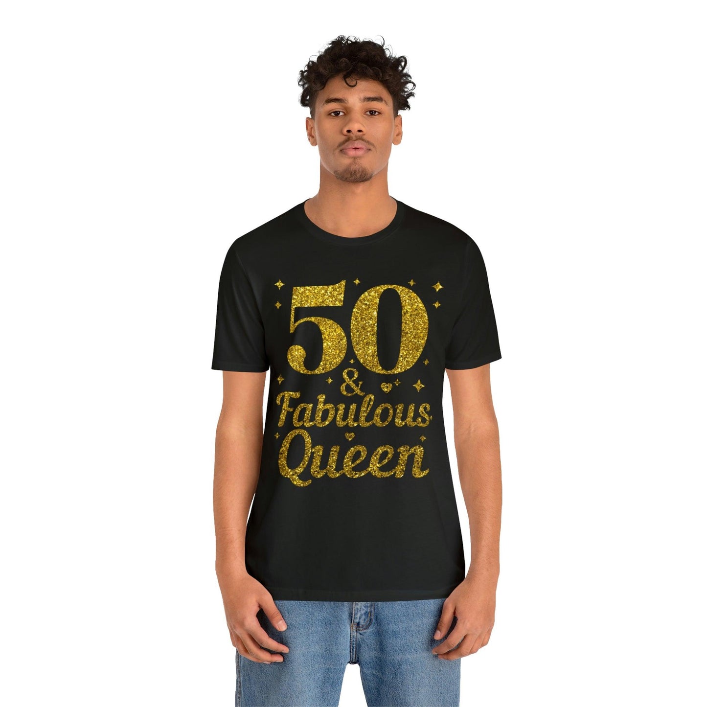 50 and Fabulous Queen shirt, Funny 50th birthday shirt, 50th birthday Tshirt, birthday queen shirt, Gift for 50th birthday, Vintage shirt, birthday gift, birthday girl shirt, mom’s birthday gift - Giftsmojo