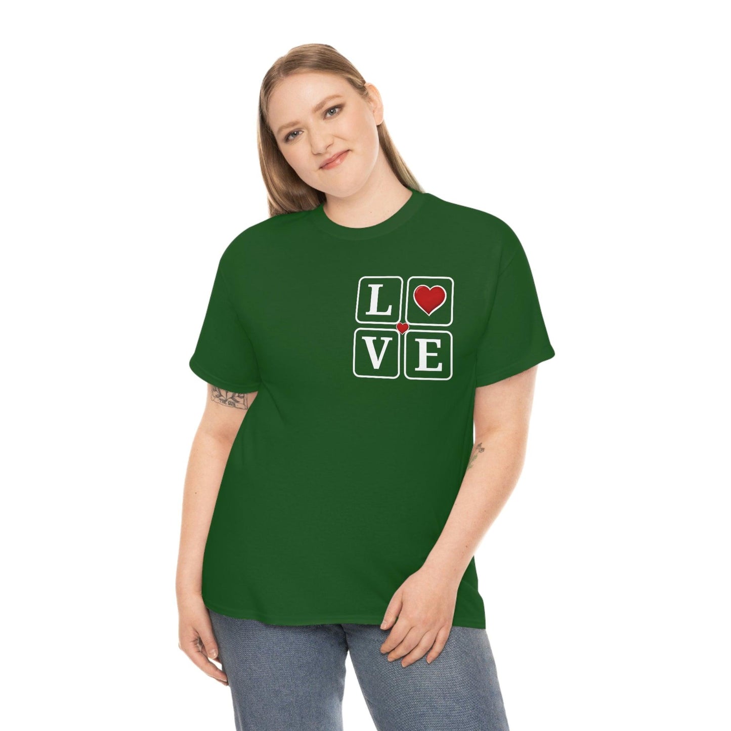 Love square Hearts T-shirt