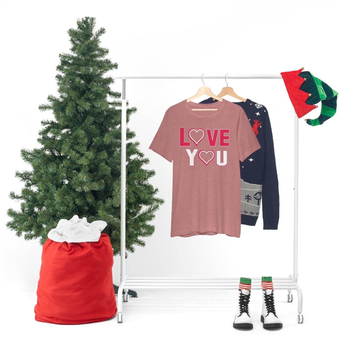 love you heart Tee - Giftsmojo
