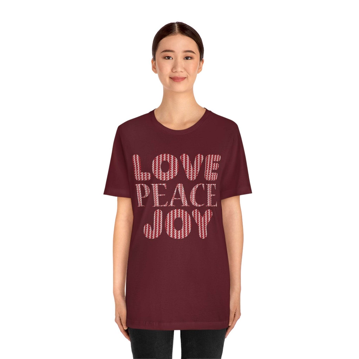 love peace joy Tee - Giftsmojo