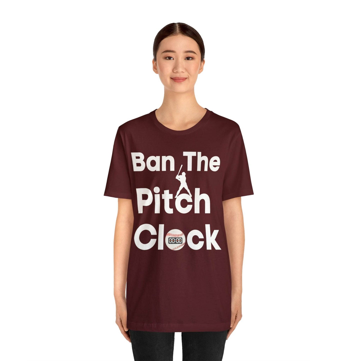 Ban The Pitch Clock in Baseball Ban Baseball Pitch Clock - Show Your Support By Wearing this shirt to the Games - Giftsmojo