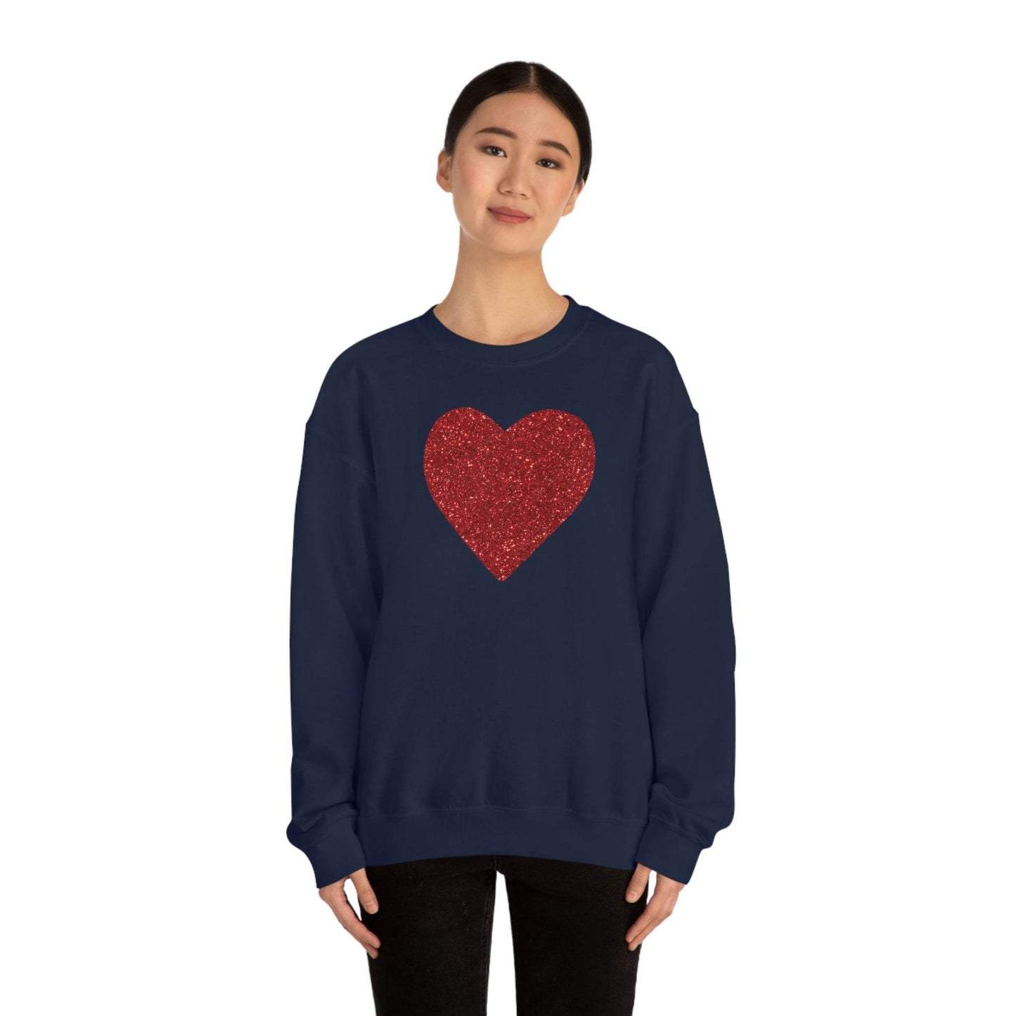 Heart Sweatshirt Love sweatshirt Love Shirt Cute Love Shirt with Heart Valentine sweatshirt - Matching Love shirt Girlfriend gift Boyfriend - Giftsmojo