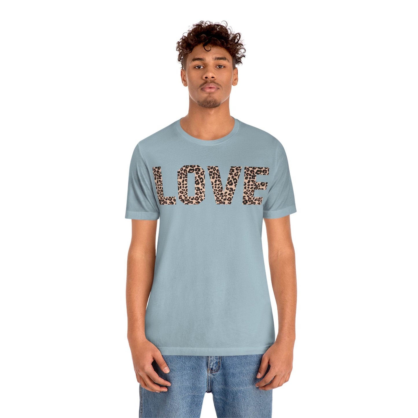 Leopard print love Tee - Giftsmojo