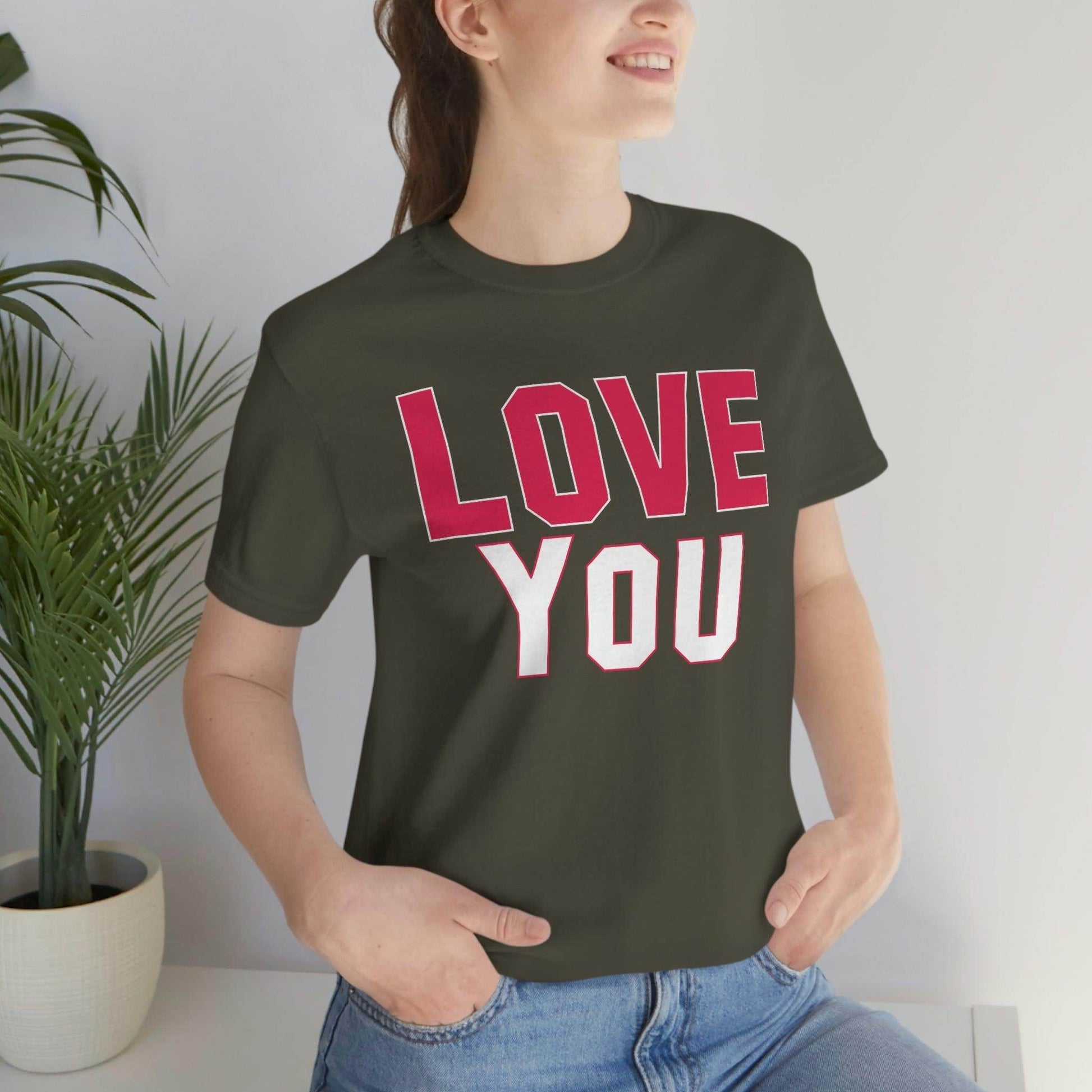 Love you T-shirt - Giftsmojo