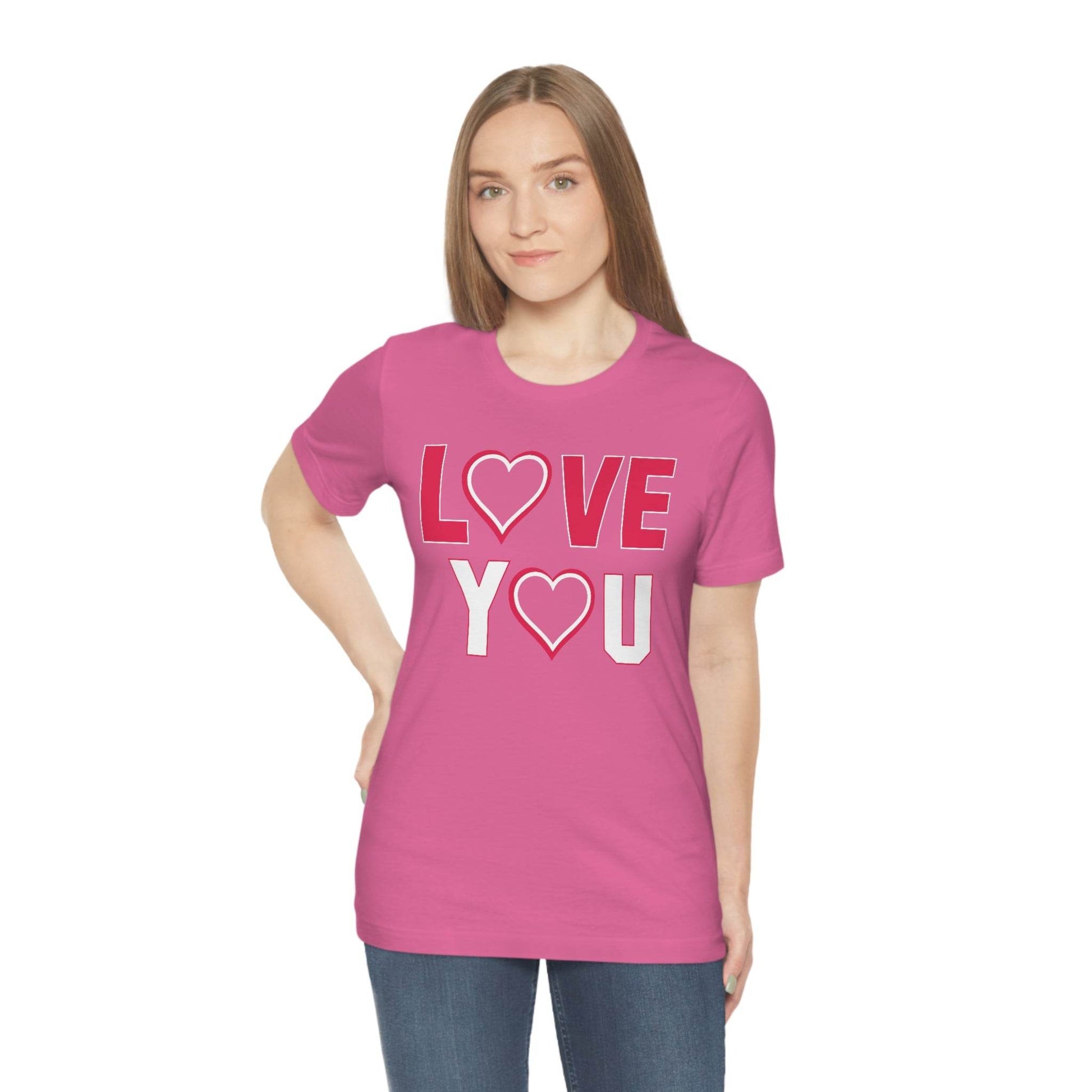 love you heart Tee - Giftsmojo