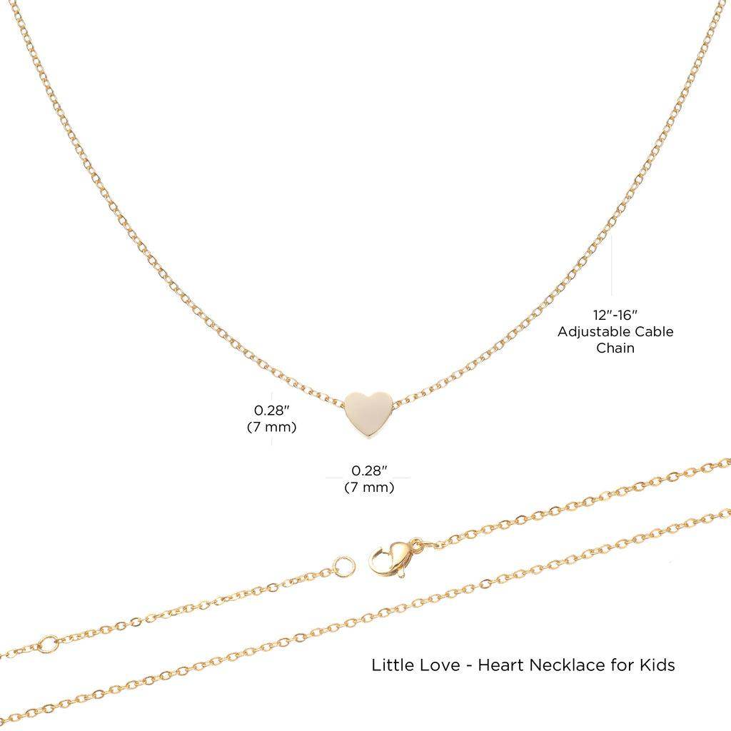 Kids Christmas Necklace - Heart Necklace for Kids - Giftsmojo