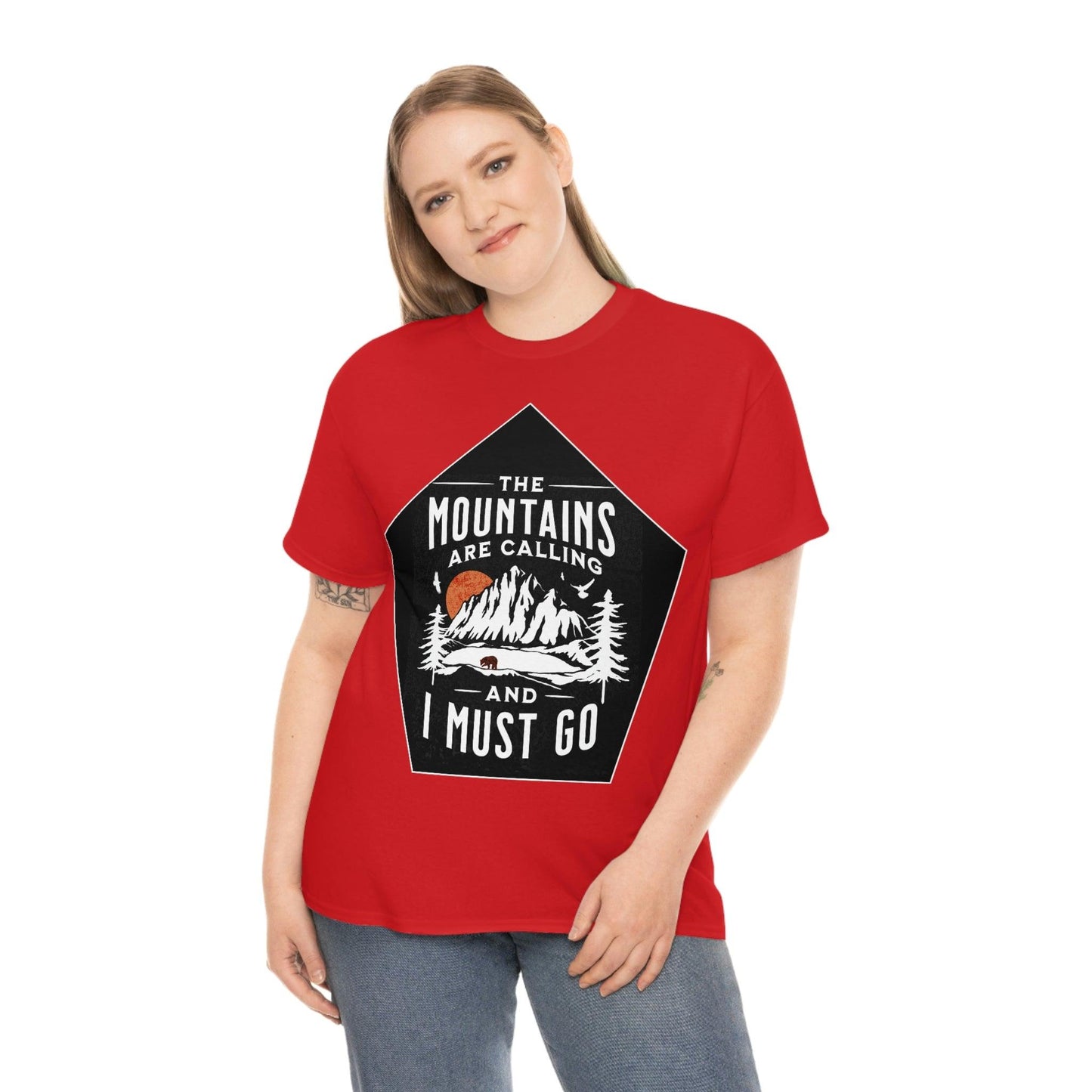 The Mountains are Calling and I Must Go Tee - Giftsmojo