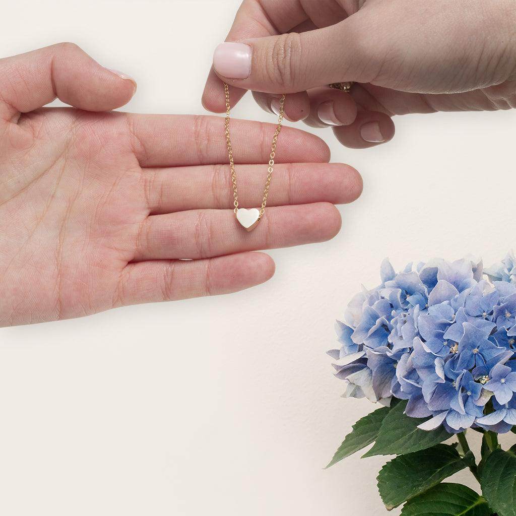 Kids Christmas Necklace - Heart Necklace for Kids - Giftsmojo