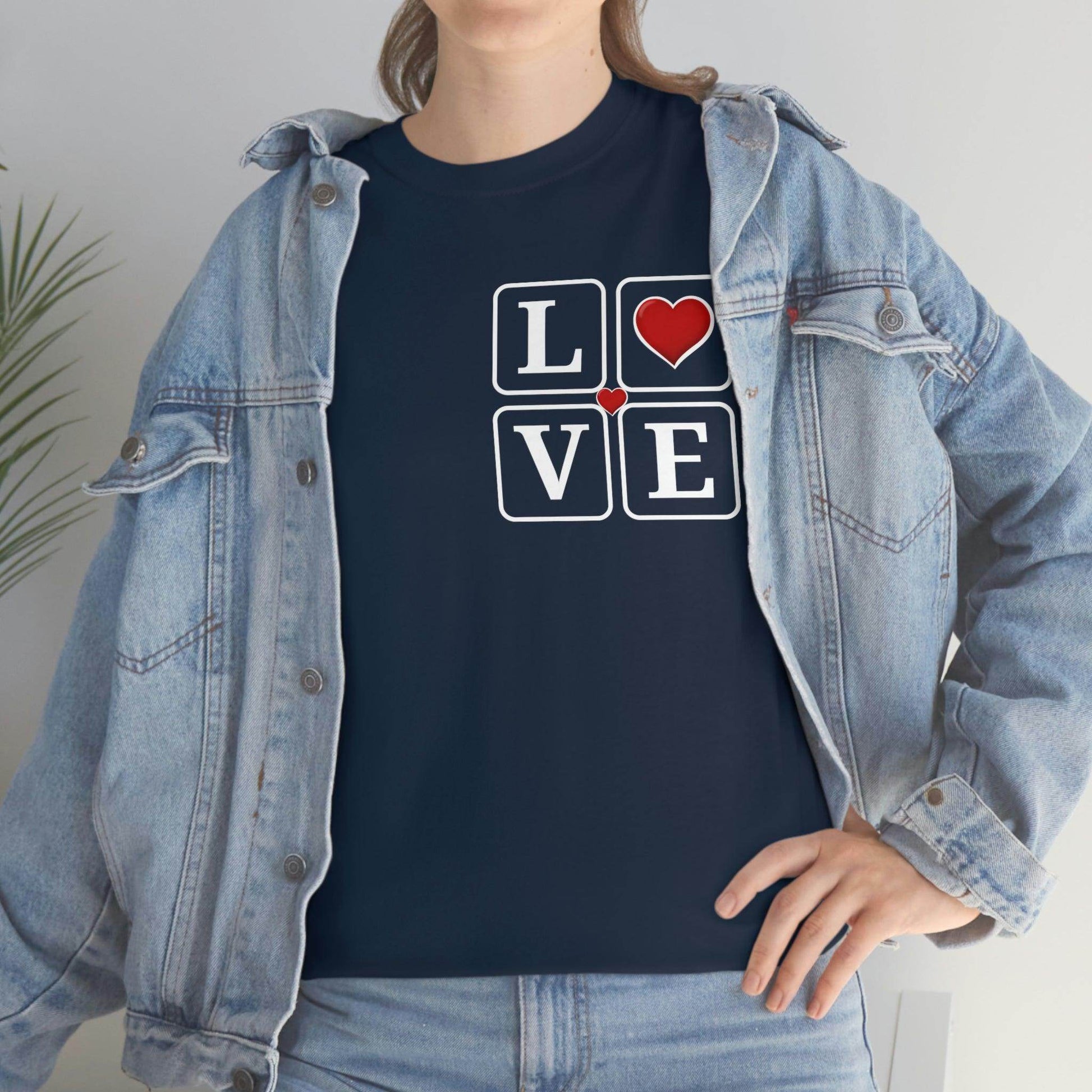 Love square Hearts T-shirt - Giftsmojo