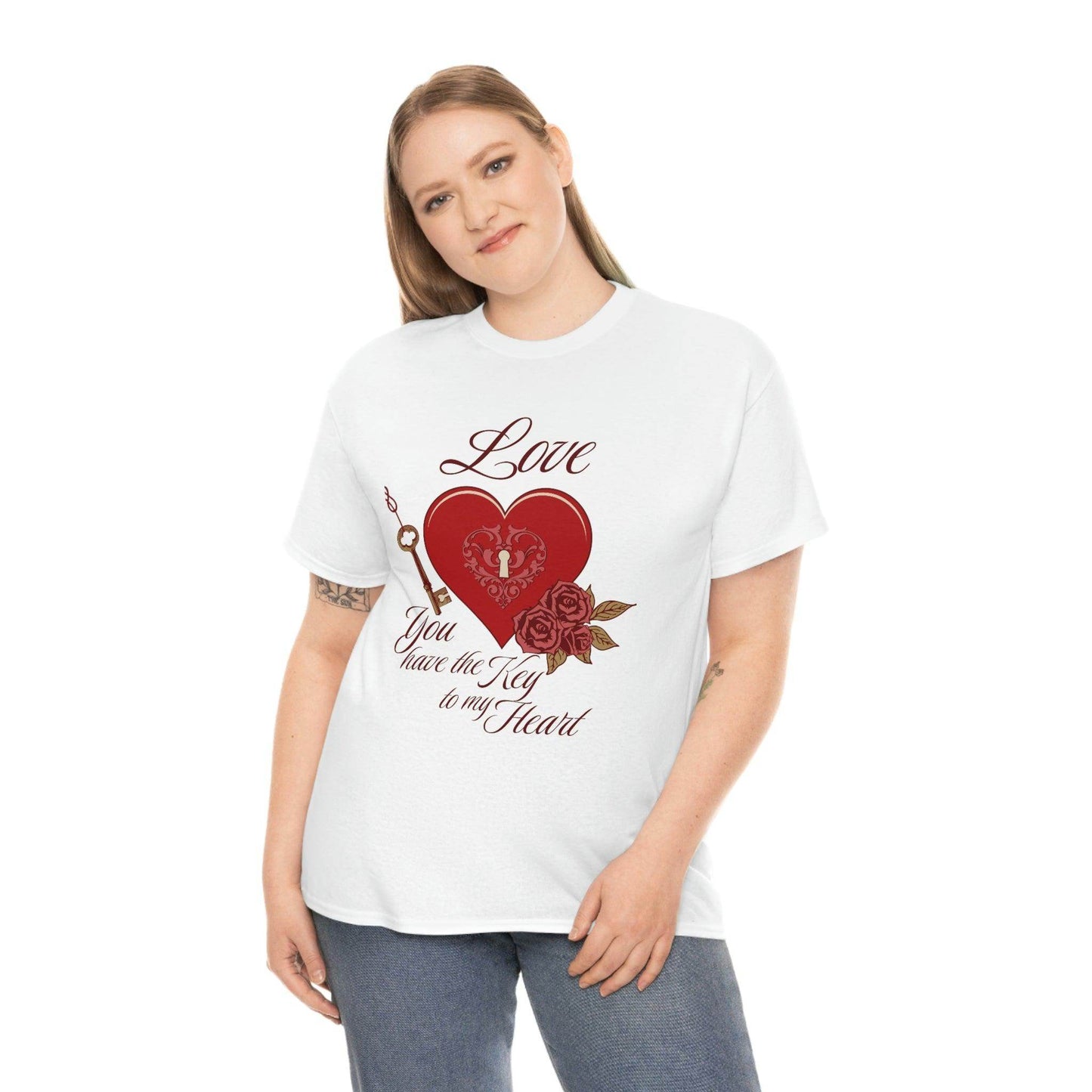 Love you have the keys to my heart Tee - Giftsmojo