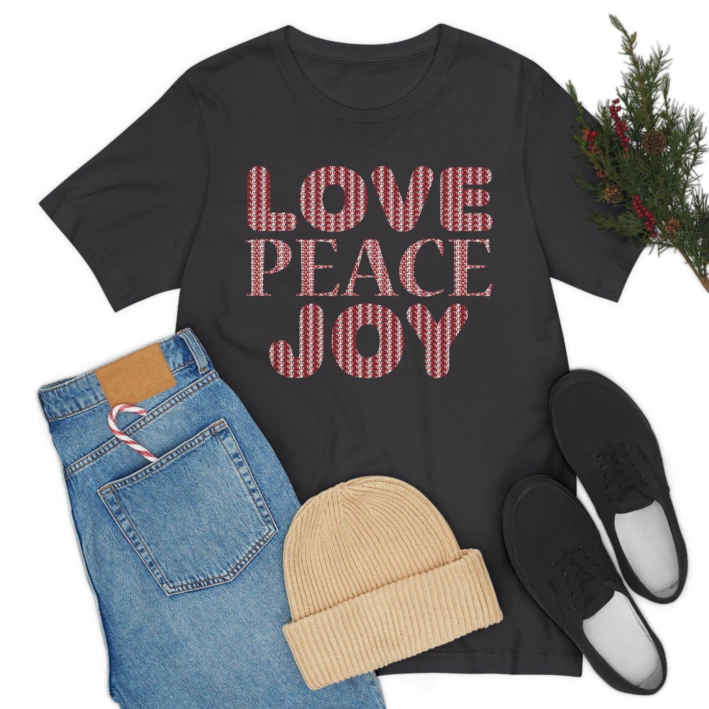 love peace joy Tee - Giftsmojo