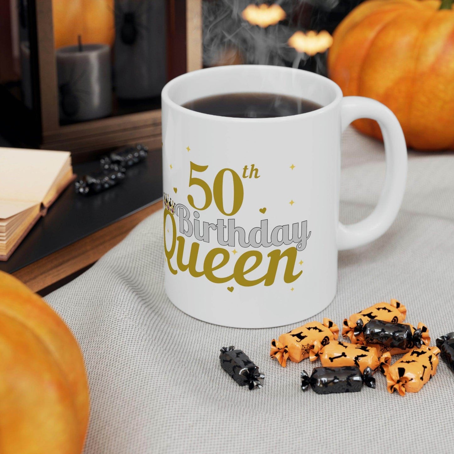 50th Birthday Queen Mug | Limited Edition Gift - Giftsmojo
