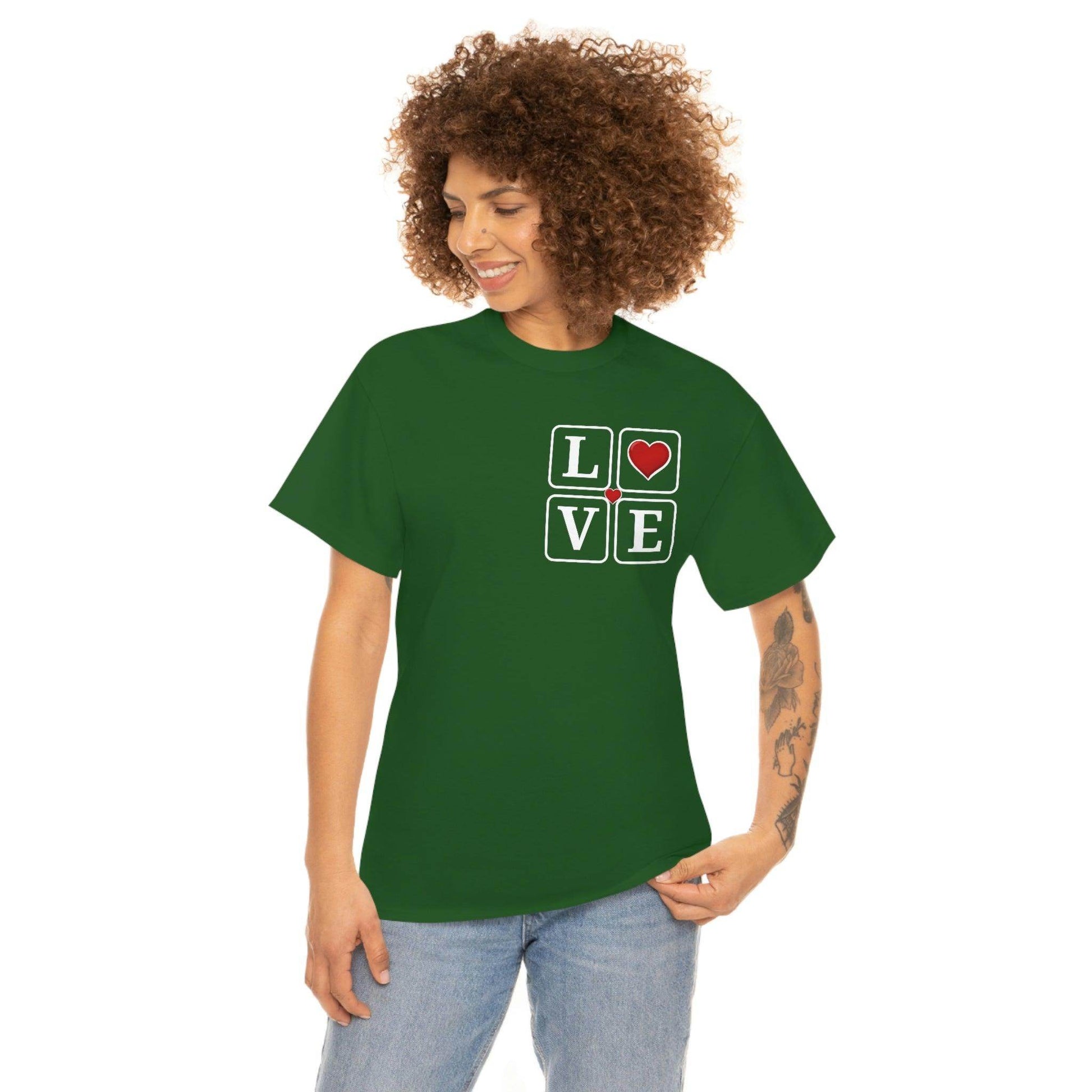 Love square Hearts T-shirt - Giftsmojo